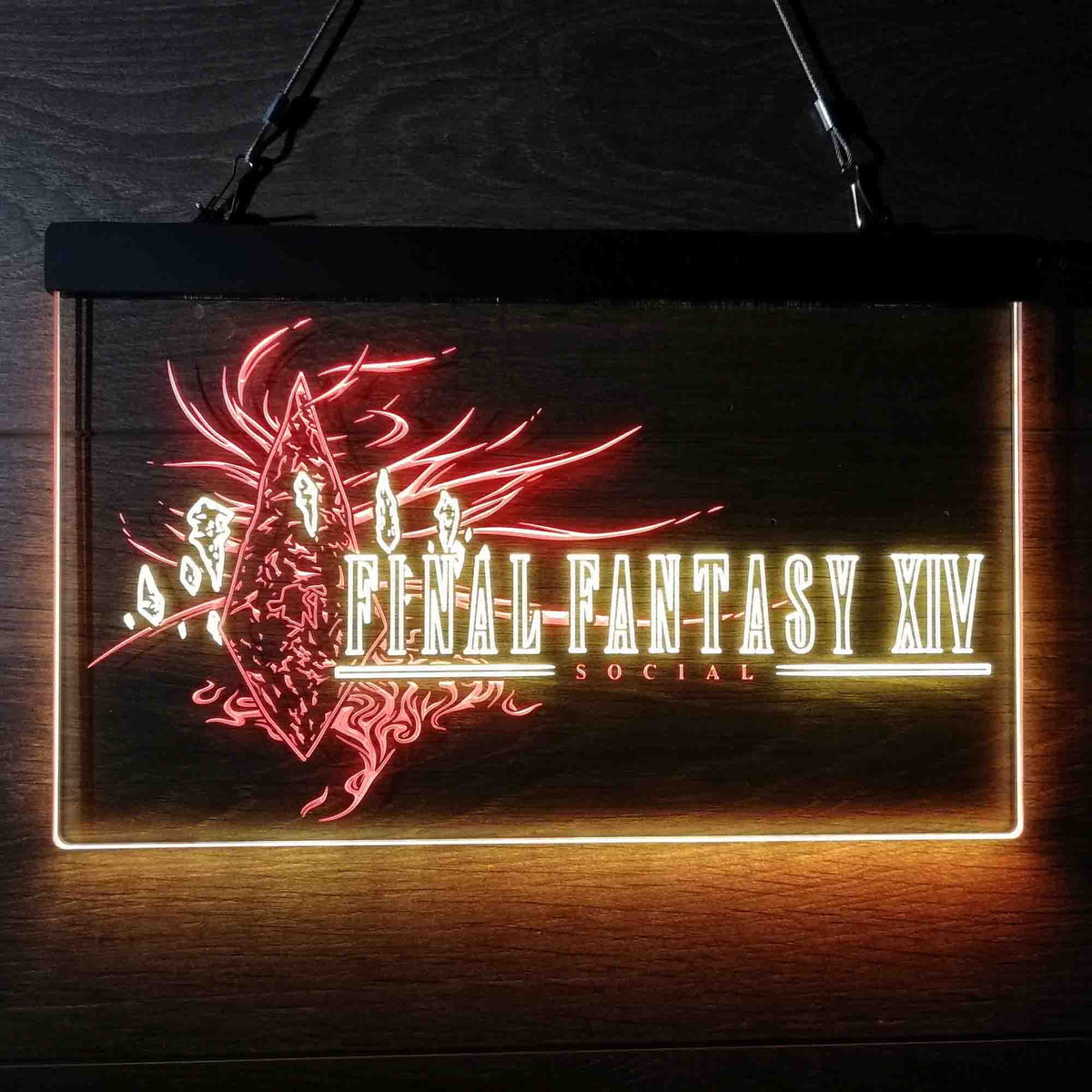 Final Fantasy XIV LED Neon Sign - Holiday Gamer Gift | Game Room Decor