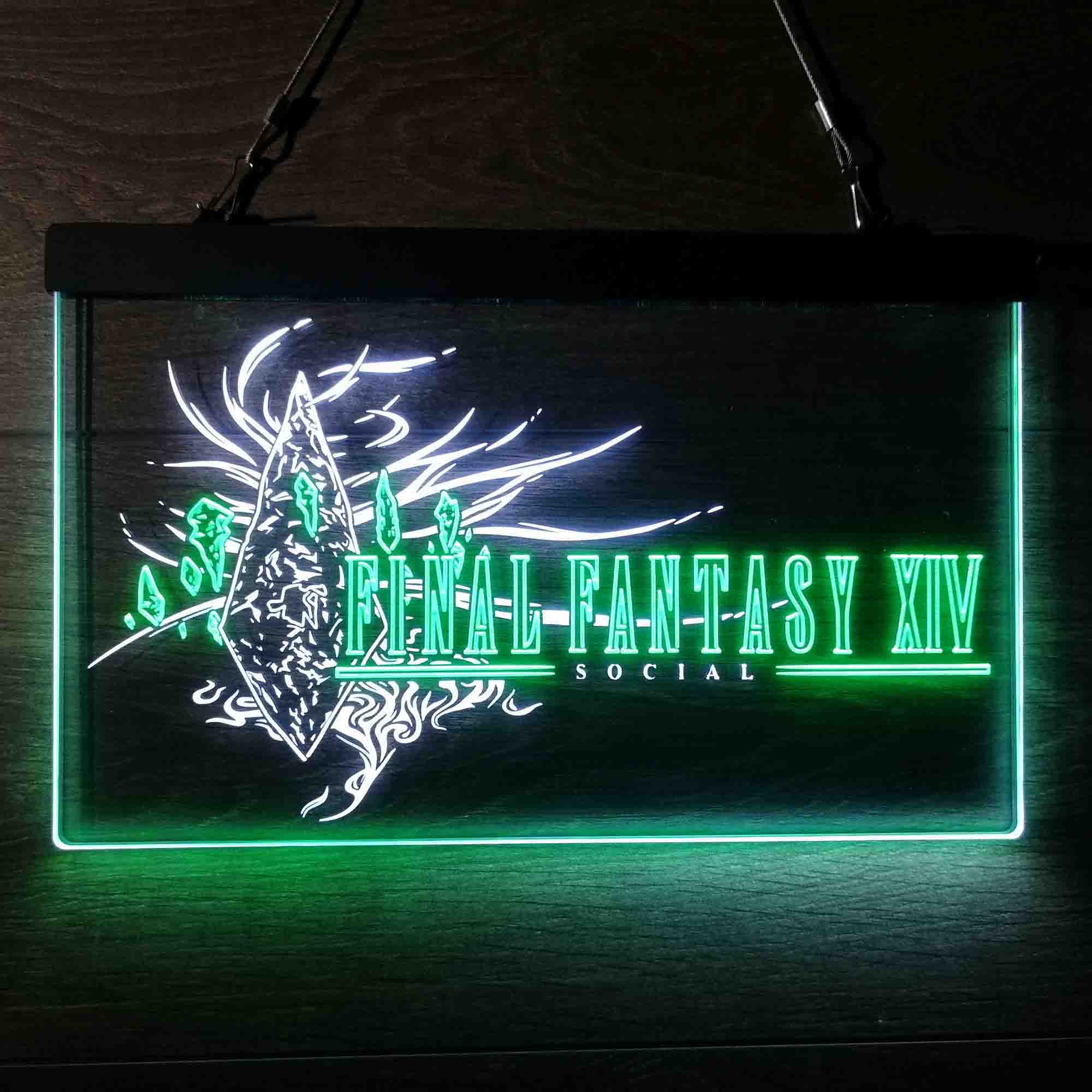 Final Fantasy XIV Game Room Neon Light LED Sign