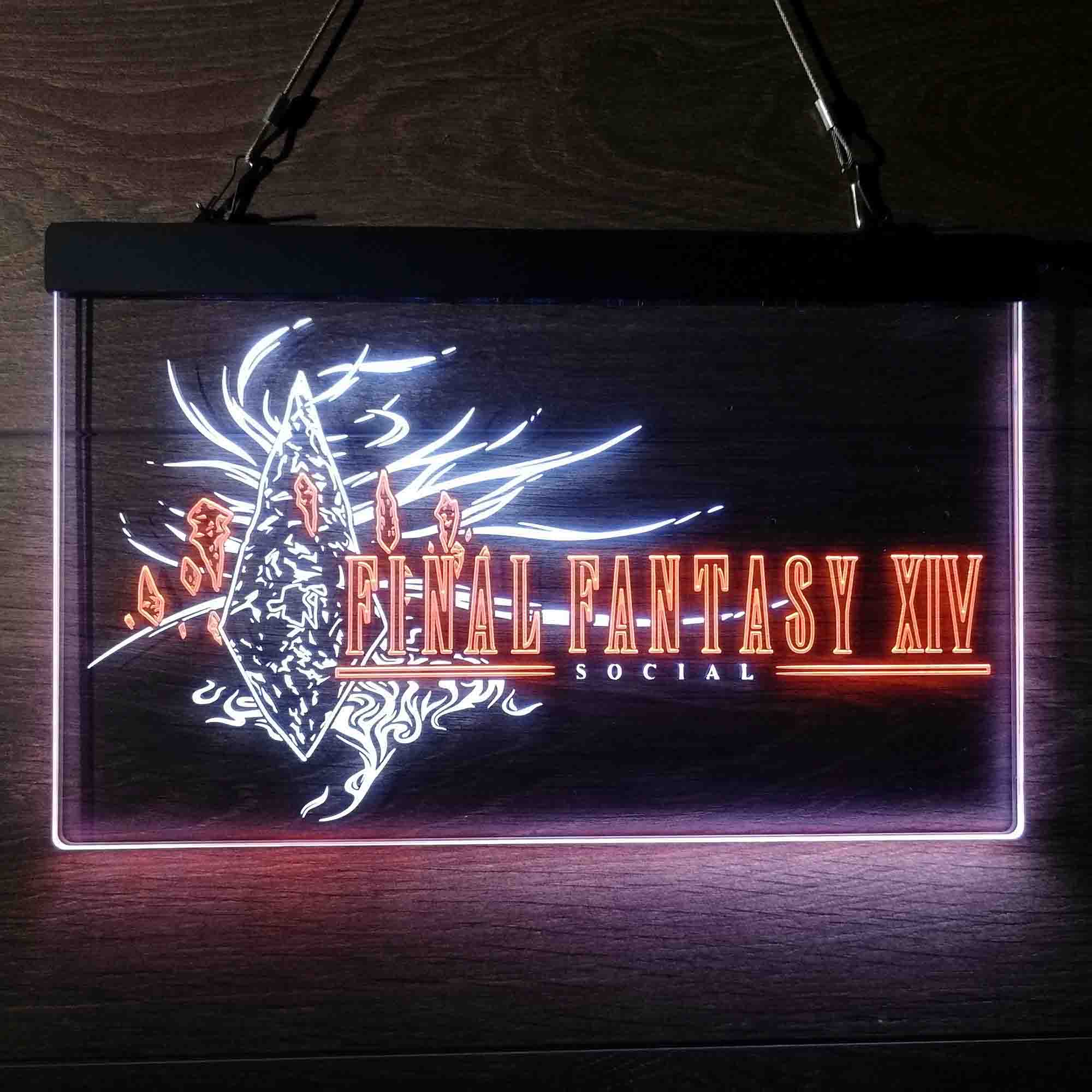 Final Fantasy XIV Game Room Neon Light LED Sign