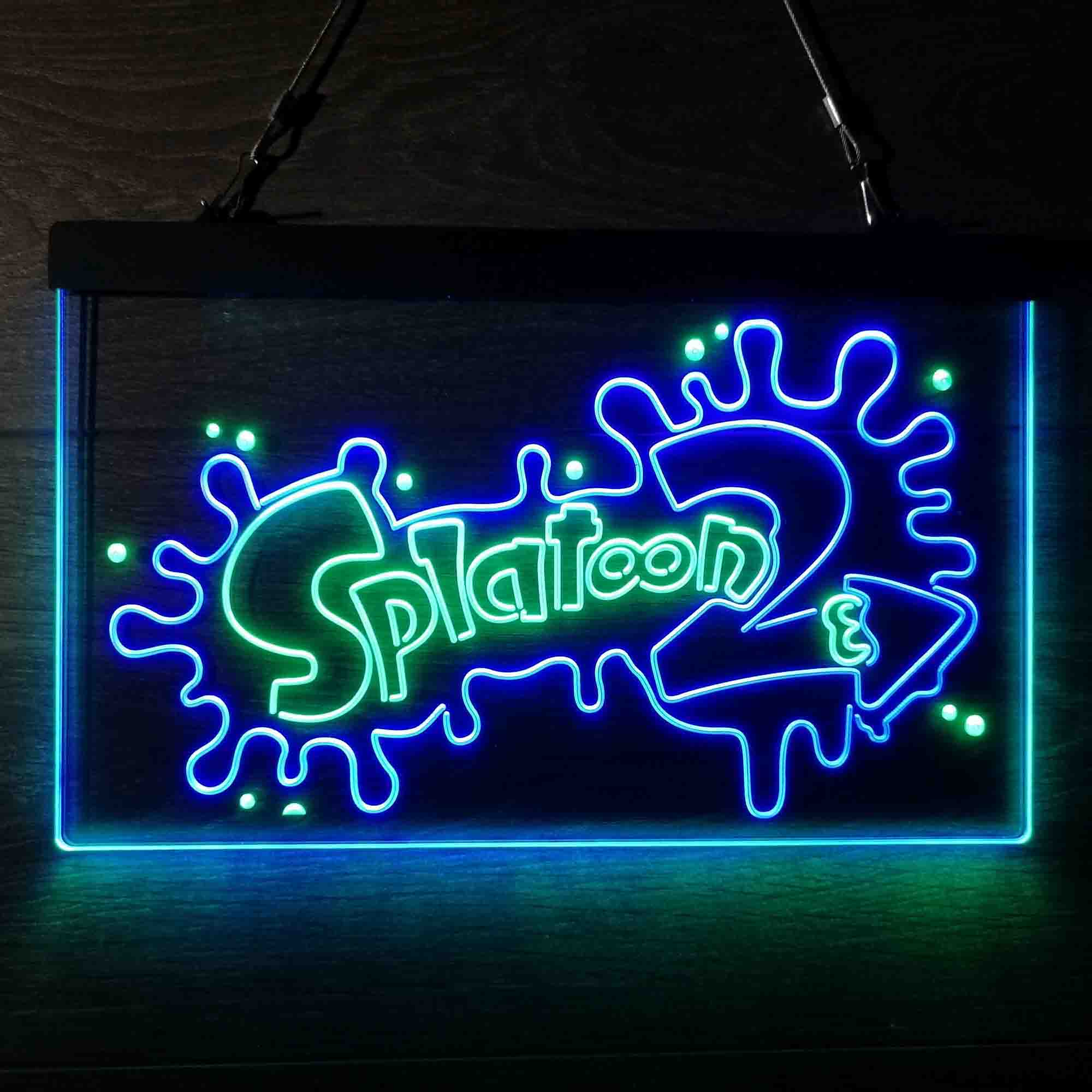 Splatoon 2 Game Room Neon Light LED Sign | Birthday Gamer Gift For Him