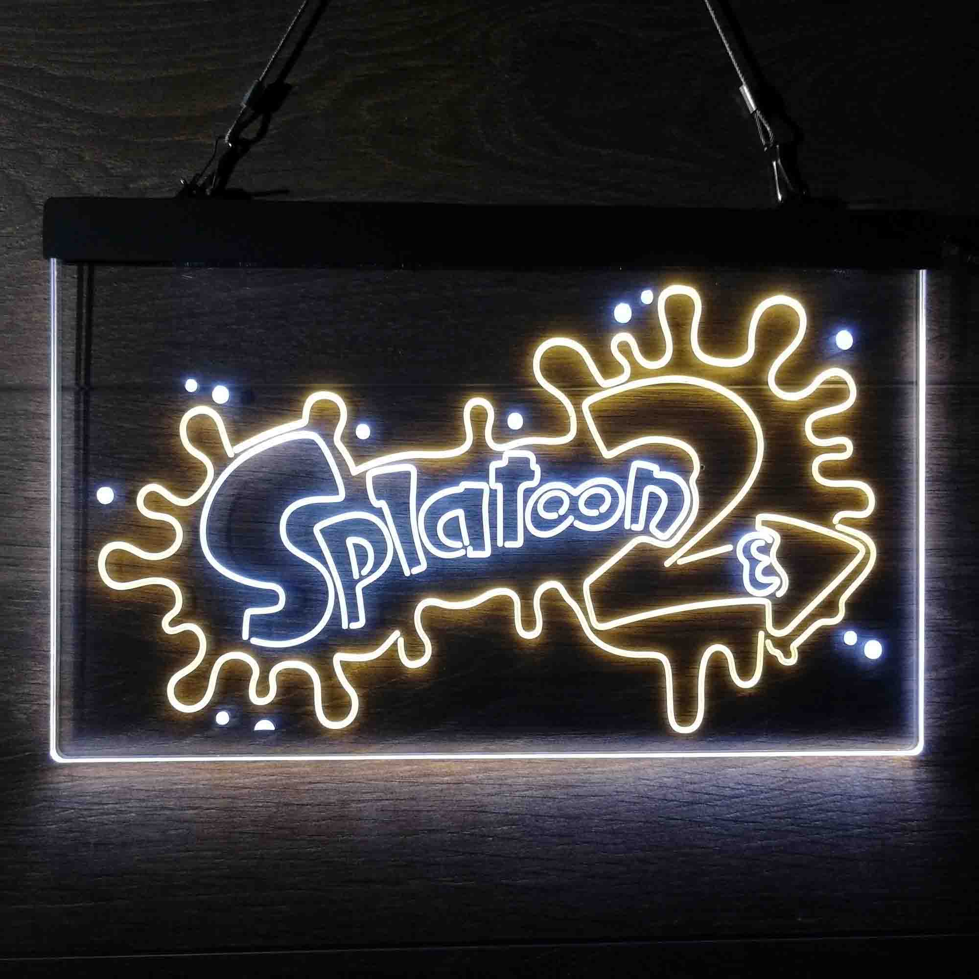 Splatoon 2 Game Room Neon Light LED Sign | Birthday Gamer Gift For Him