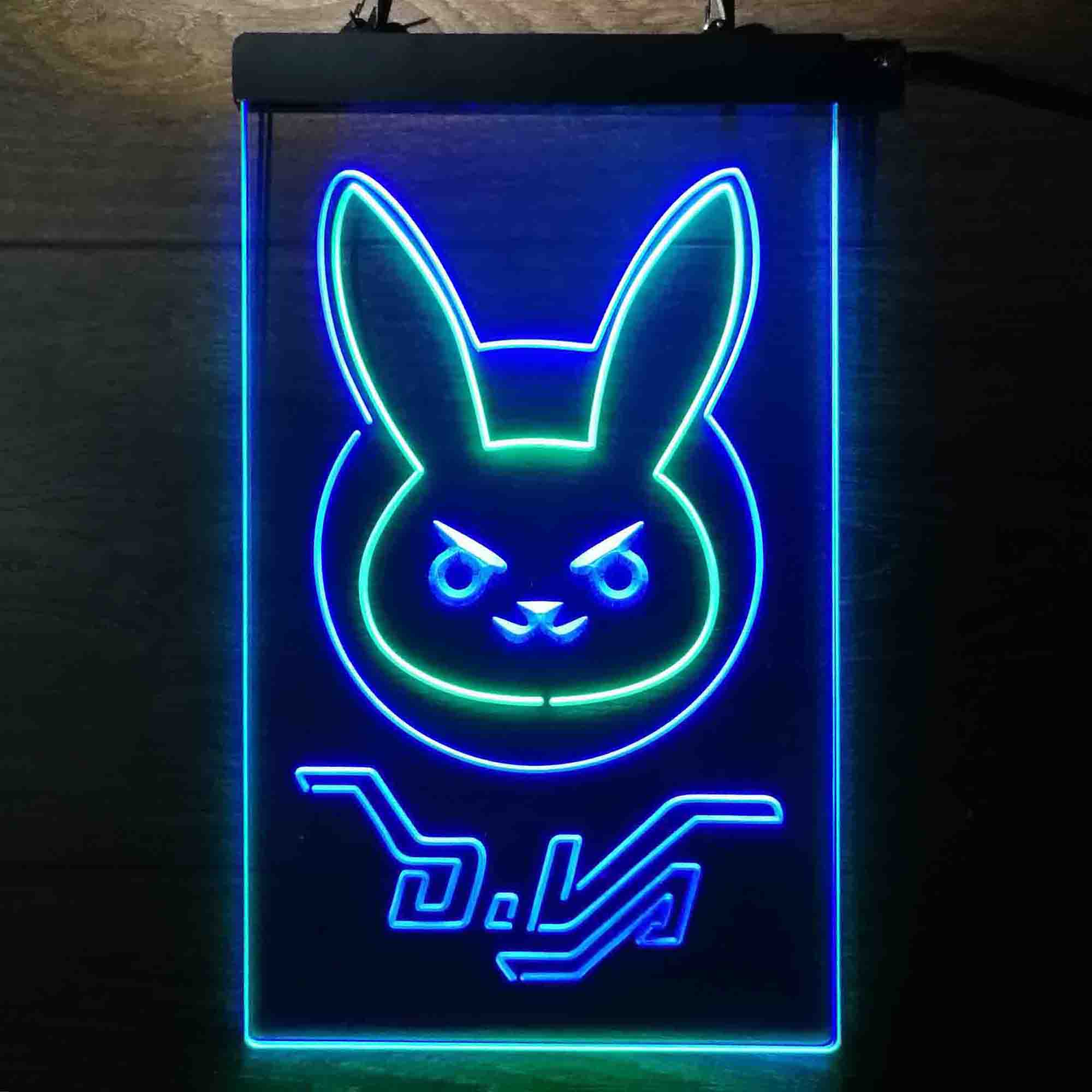 Overwatch Dva D.va Bunny Game Room Neon Light LED Sign