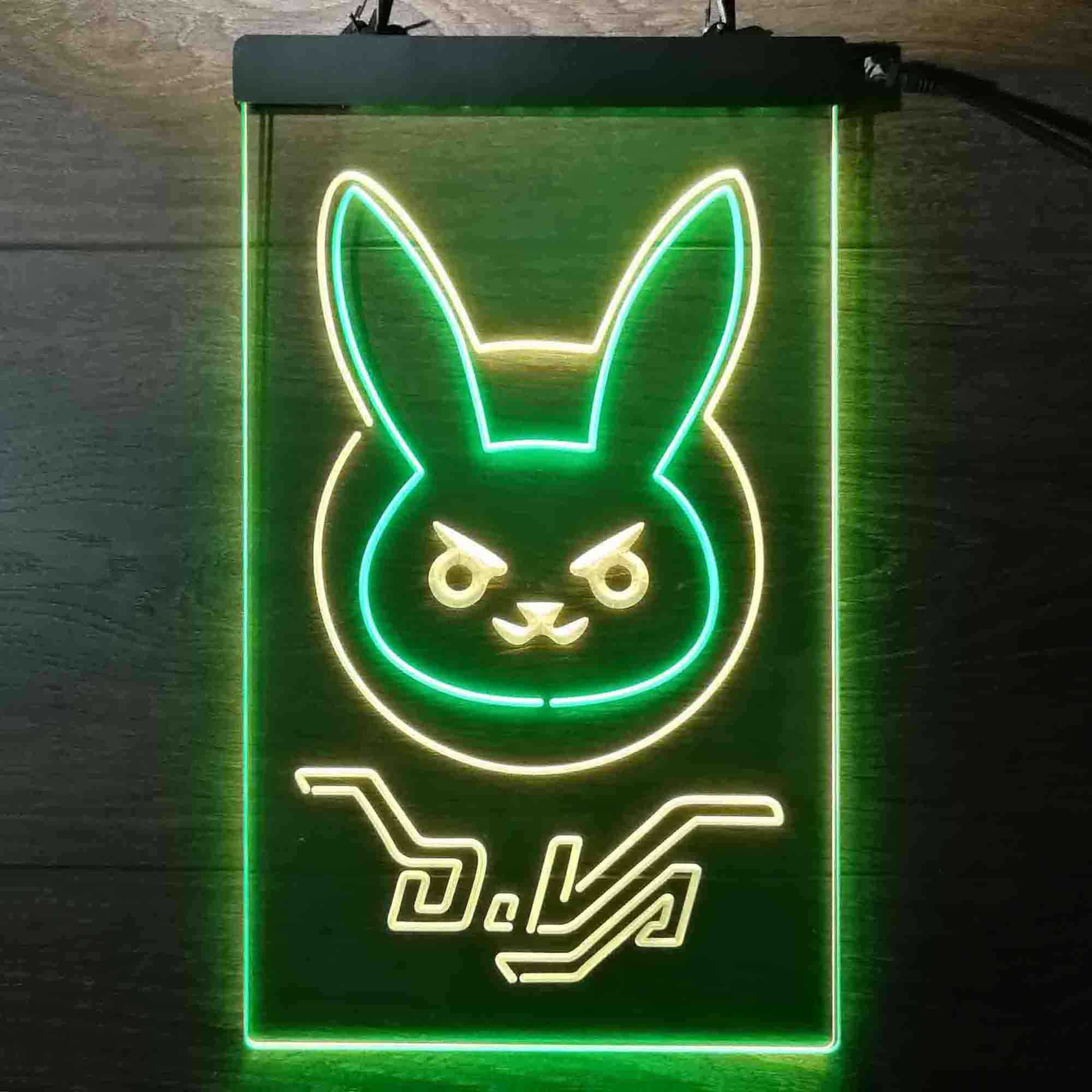 Overwatch Dva D.va Bunny Game Room Neon Light LED Sign