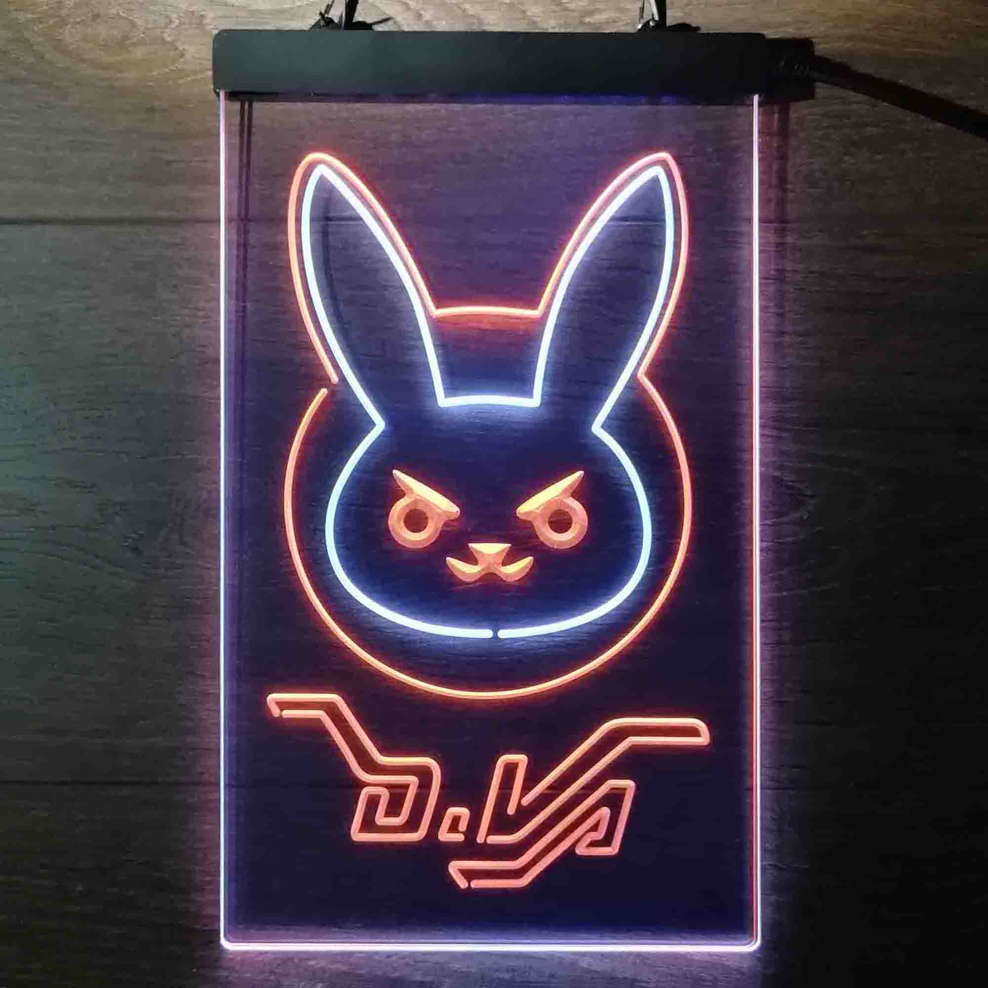 Overwatch Dva D.va Bunny Game Room Neon Light LED Sign