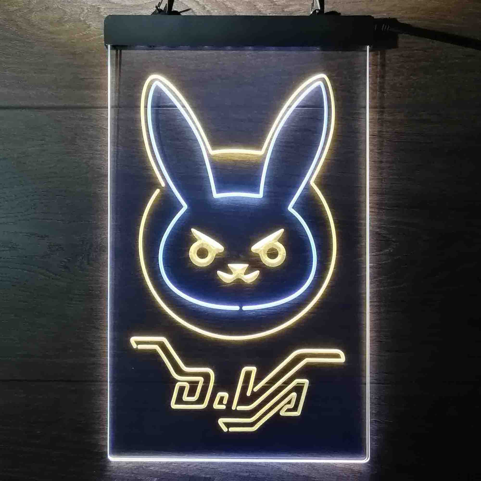 Overwatch Dva D.va Bunny Game Room Neon Light LED Sign