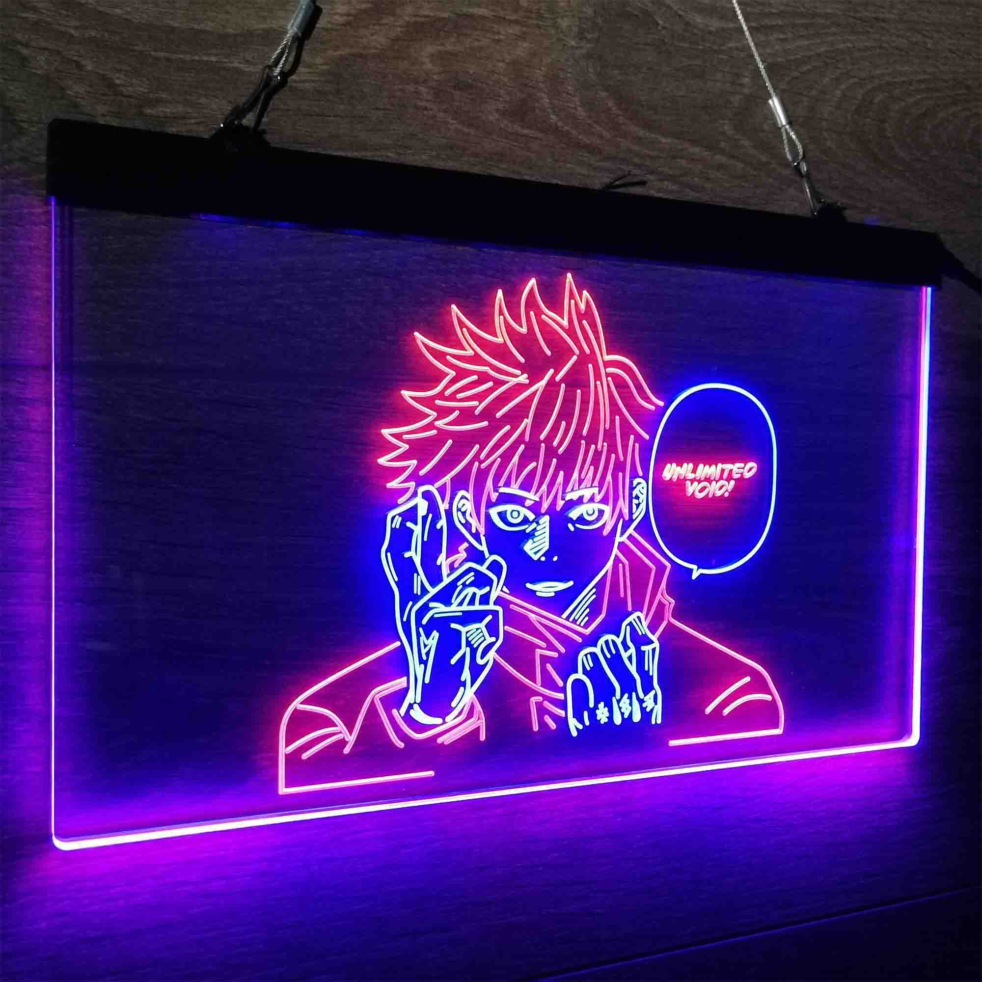 Jujutsu Kaisen Neon Poster Wall Art Neon-Like LED Sign