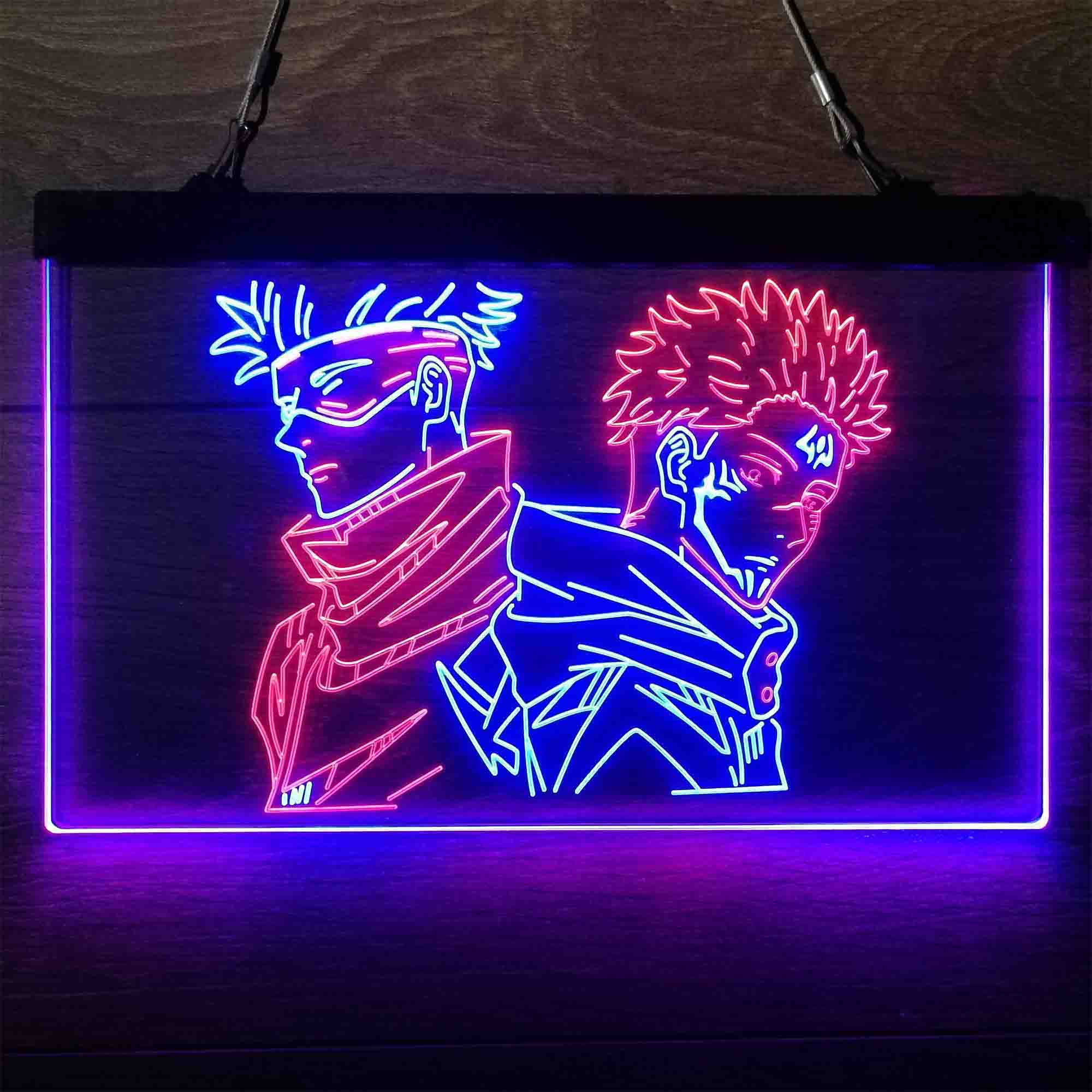 Jujutsu Kaisen Satoru Gojo Sukuna Game Room Neon-Like LED Sign