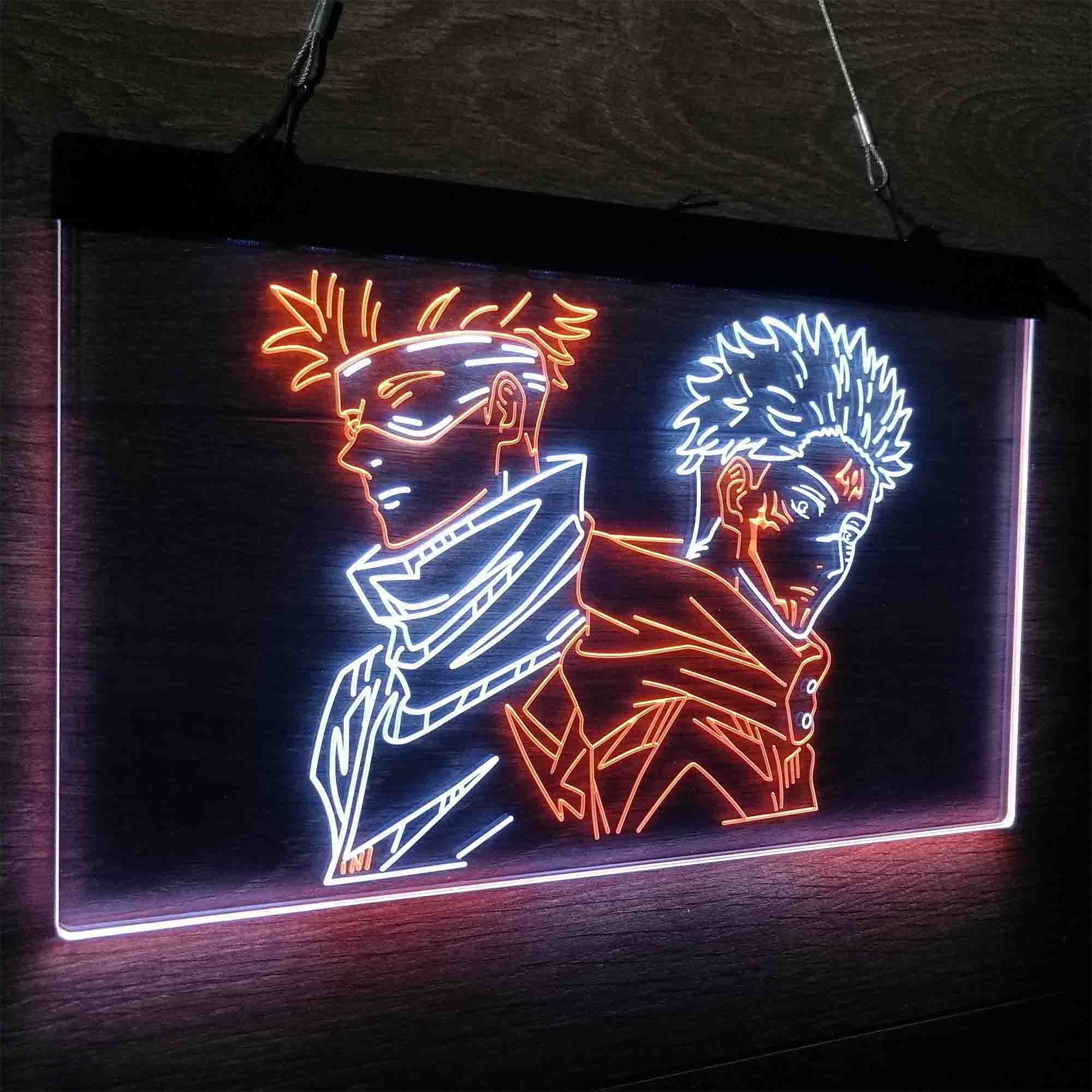 Jujutsu Kaisen Satoru Gojo Sukuna Game Room Neon-Like LED Sign