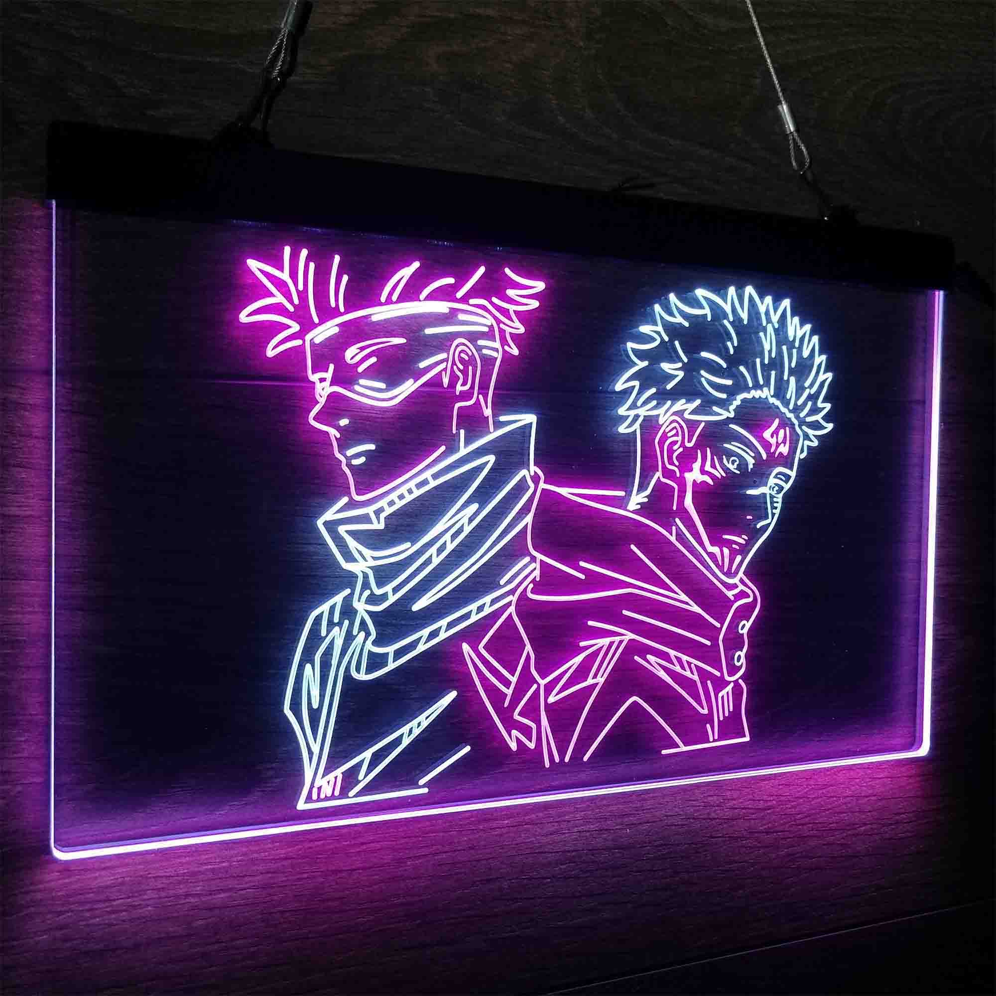 Jujutsu Kaisen Satoru Gojo Sukuna Game Room Neon-Like LED Sign