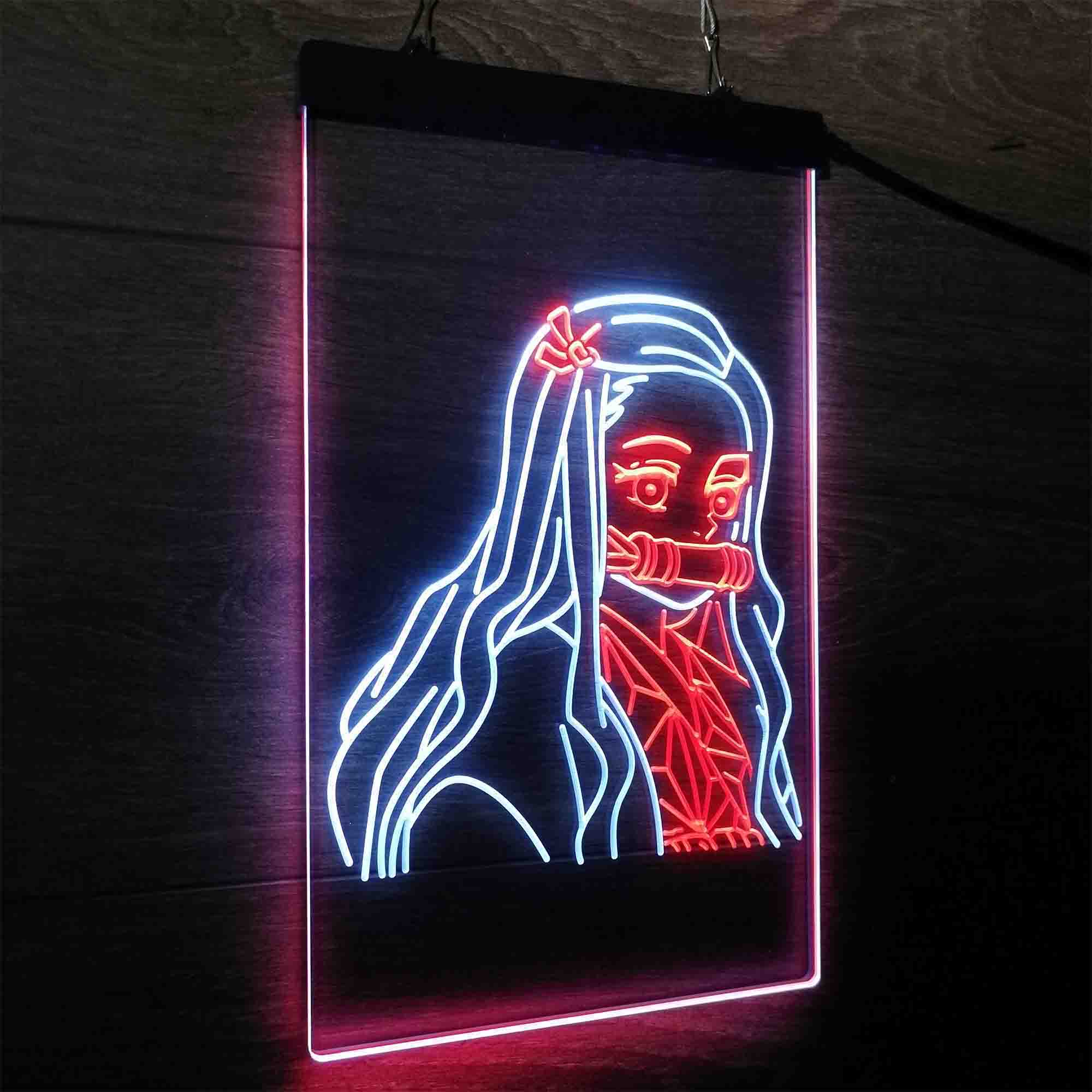 Demon Slayer Nezuko Kamado Game Room Neon-Like LED Sign