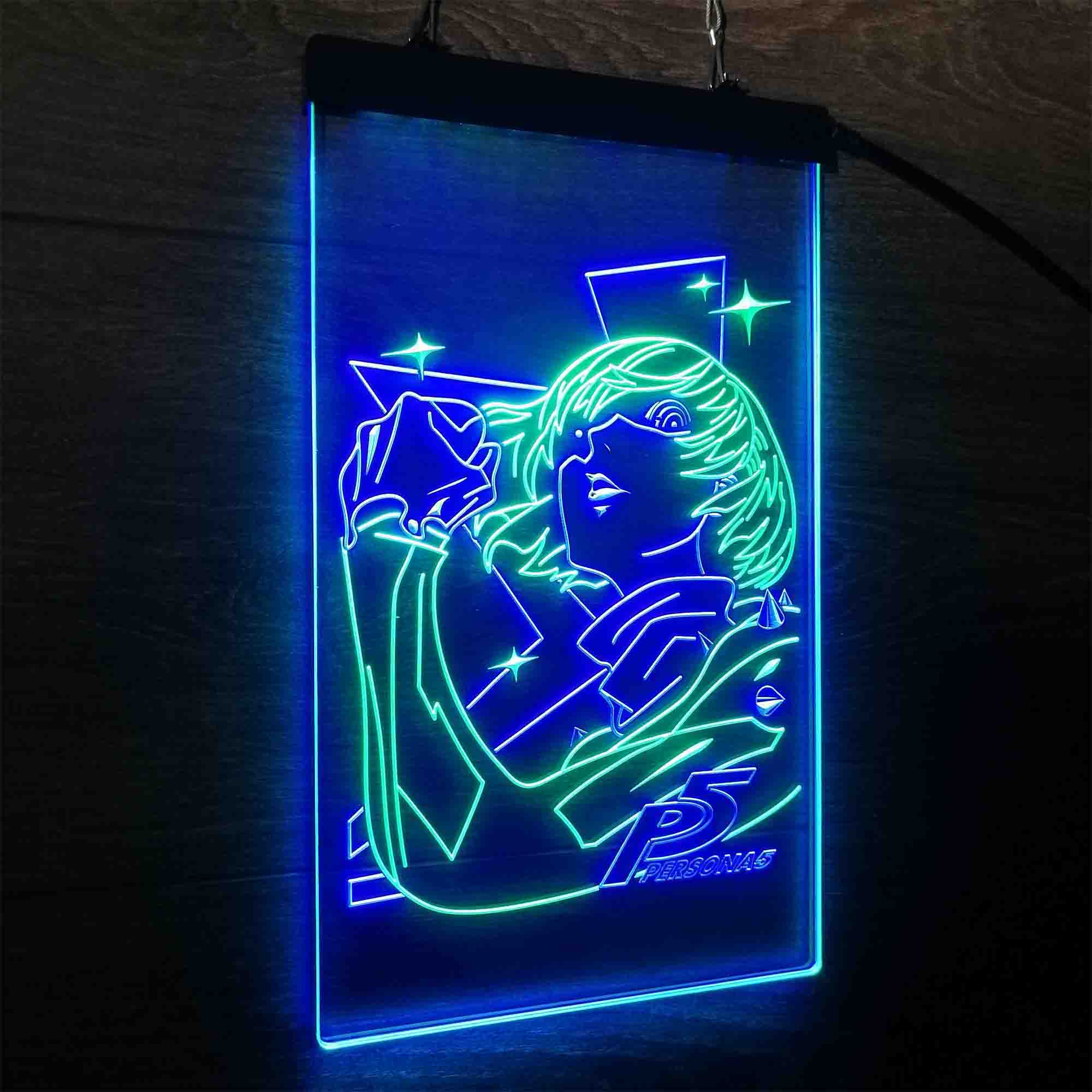 Persona 5 Makoto Nijima Game Room Neon-Like LED Sign