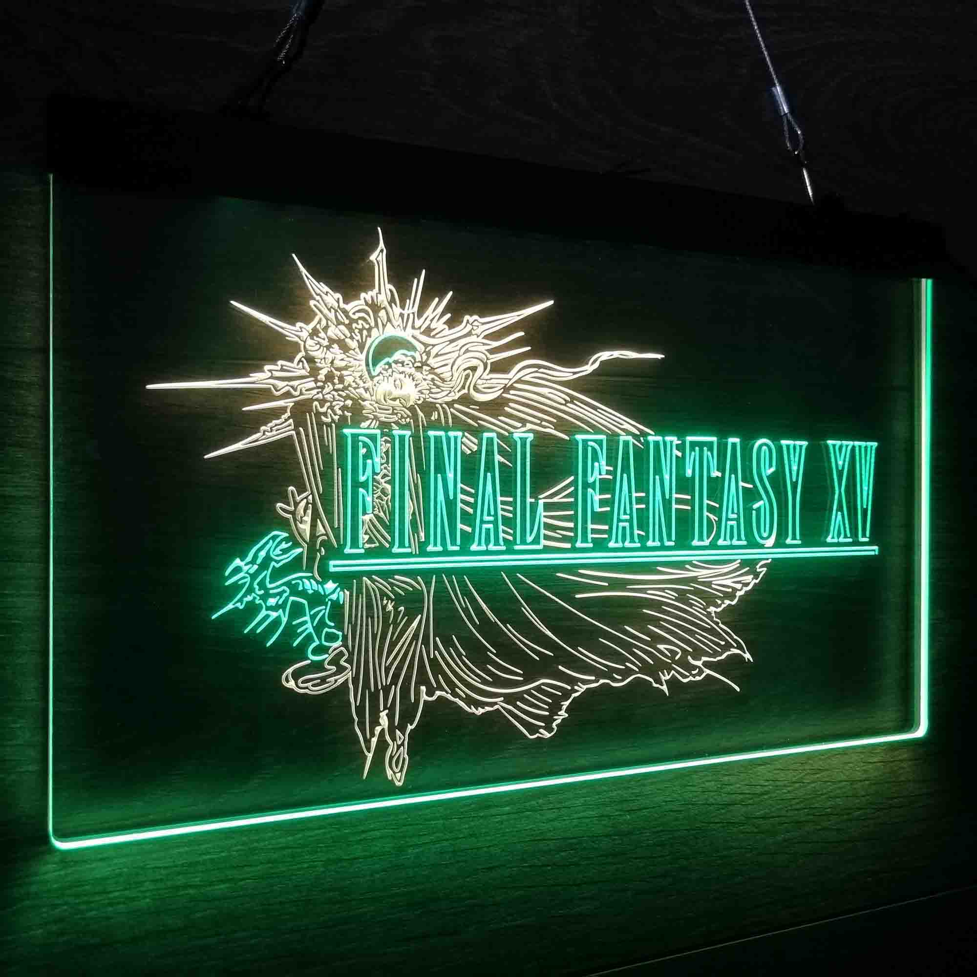 Final Fantasy XV Game Room Neon-Like LED Sign