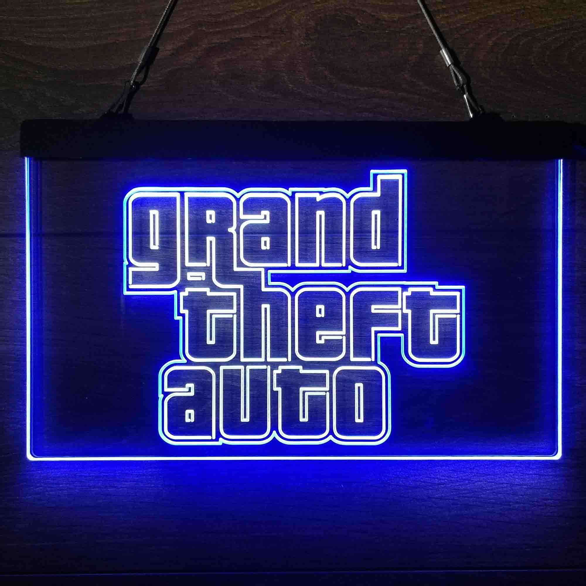 Grand Theft Auto Neon Sign Game Room Pro LED Sign