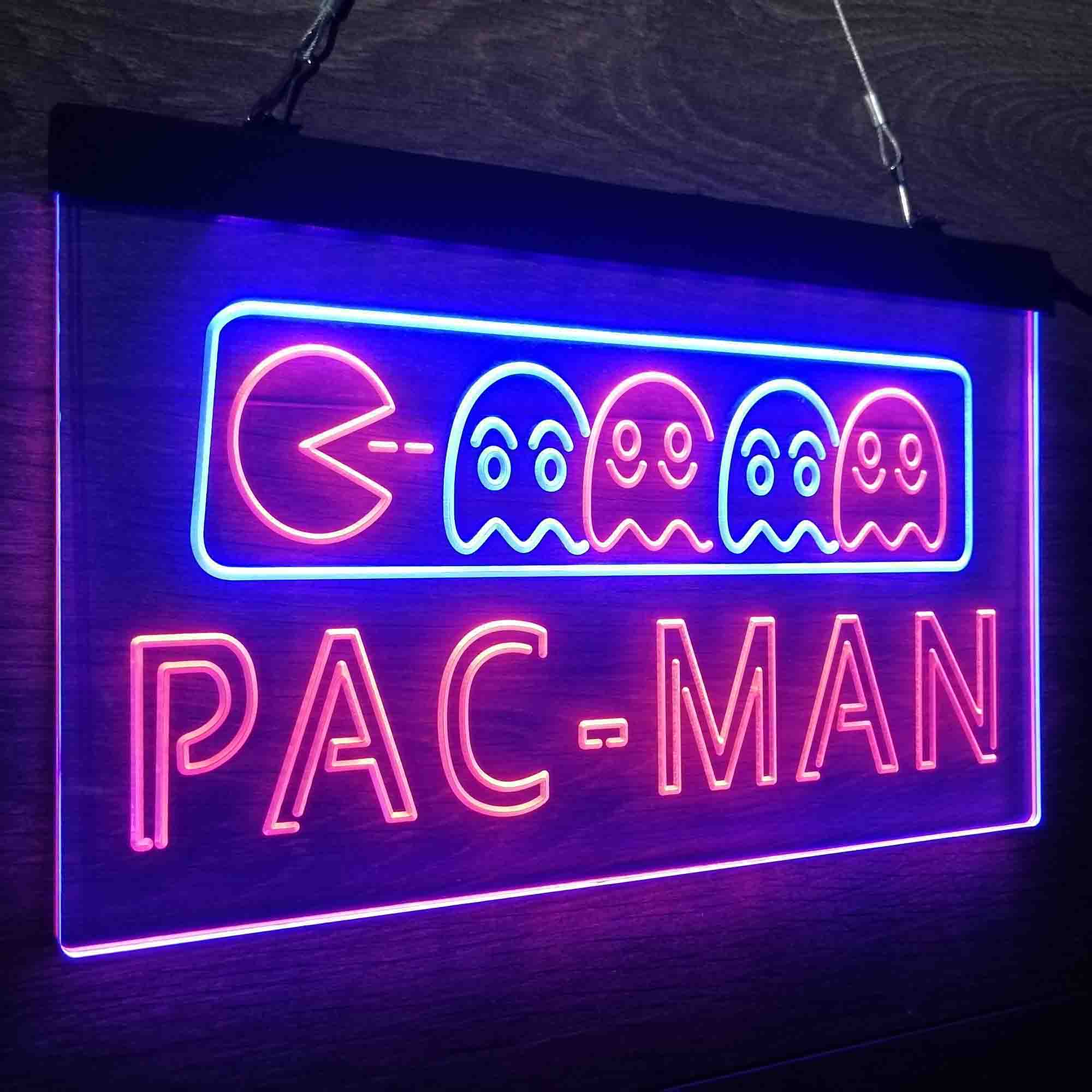 Pac-Man Game Room Neon-Like LED Sign