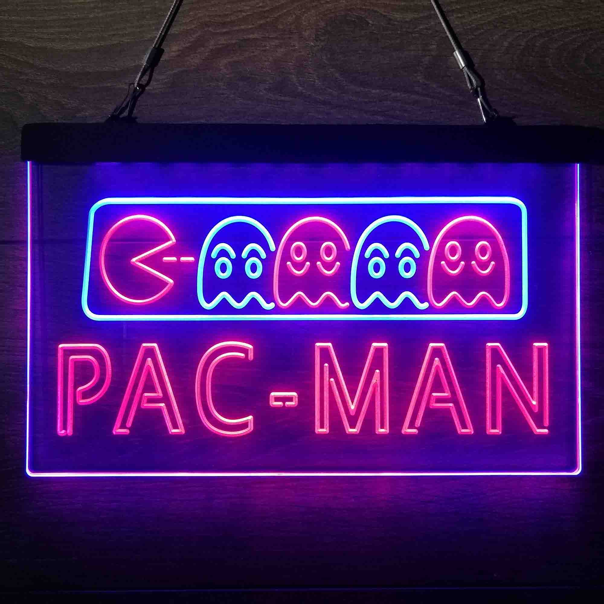 Pac-Man Game Room Neon-Like LED Sign