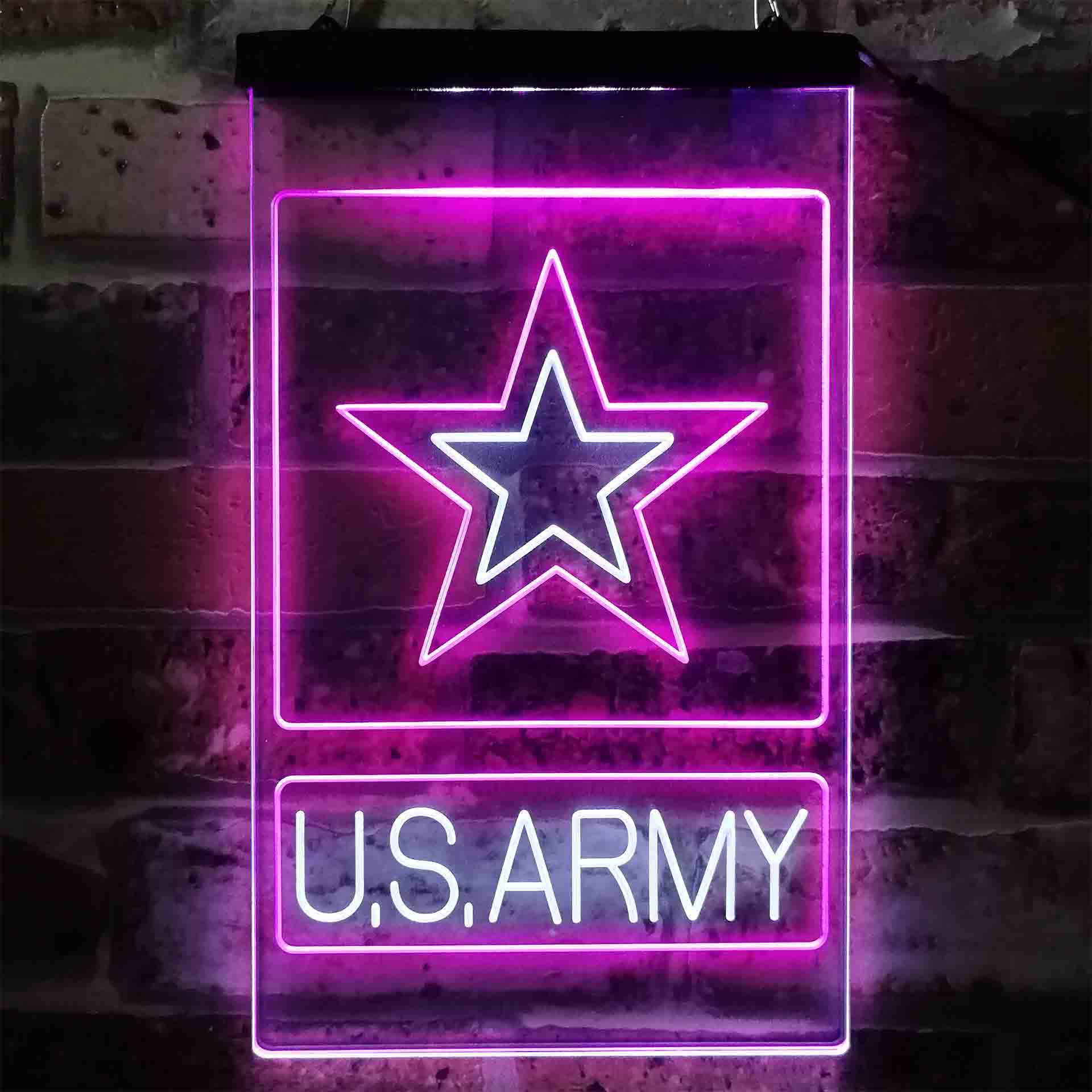 U.S. Army Star Neon-Like LED Sign