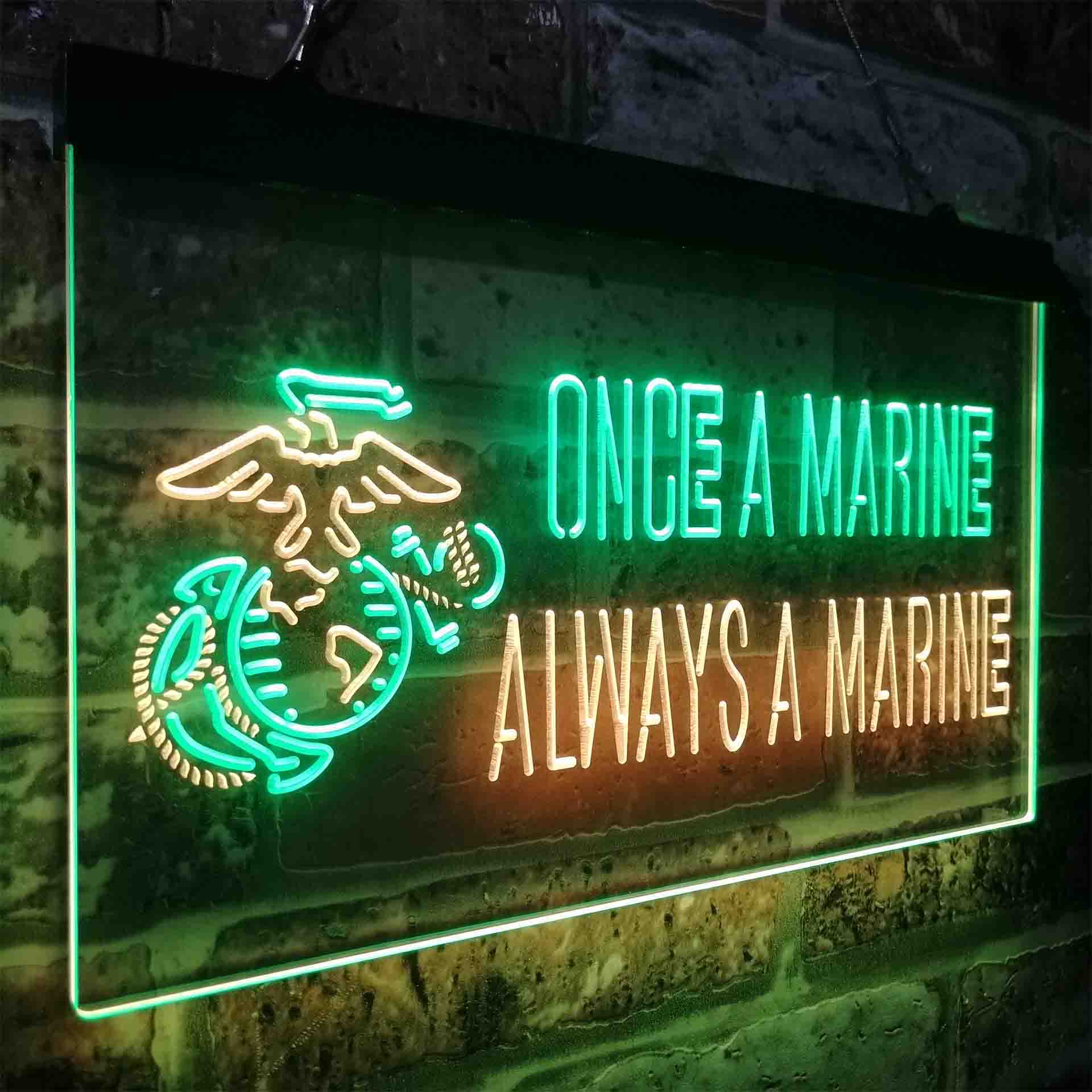 Once a Marine Always a Marine Neon-Like LED Sign - ProLedSign