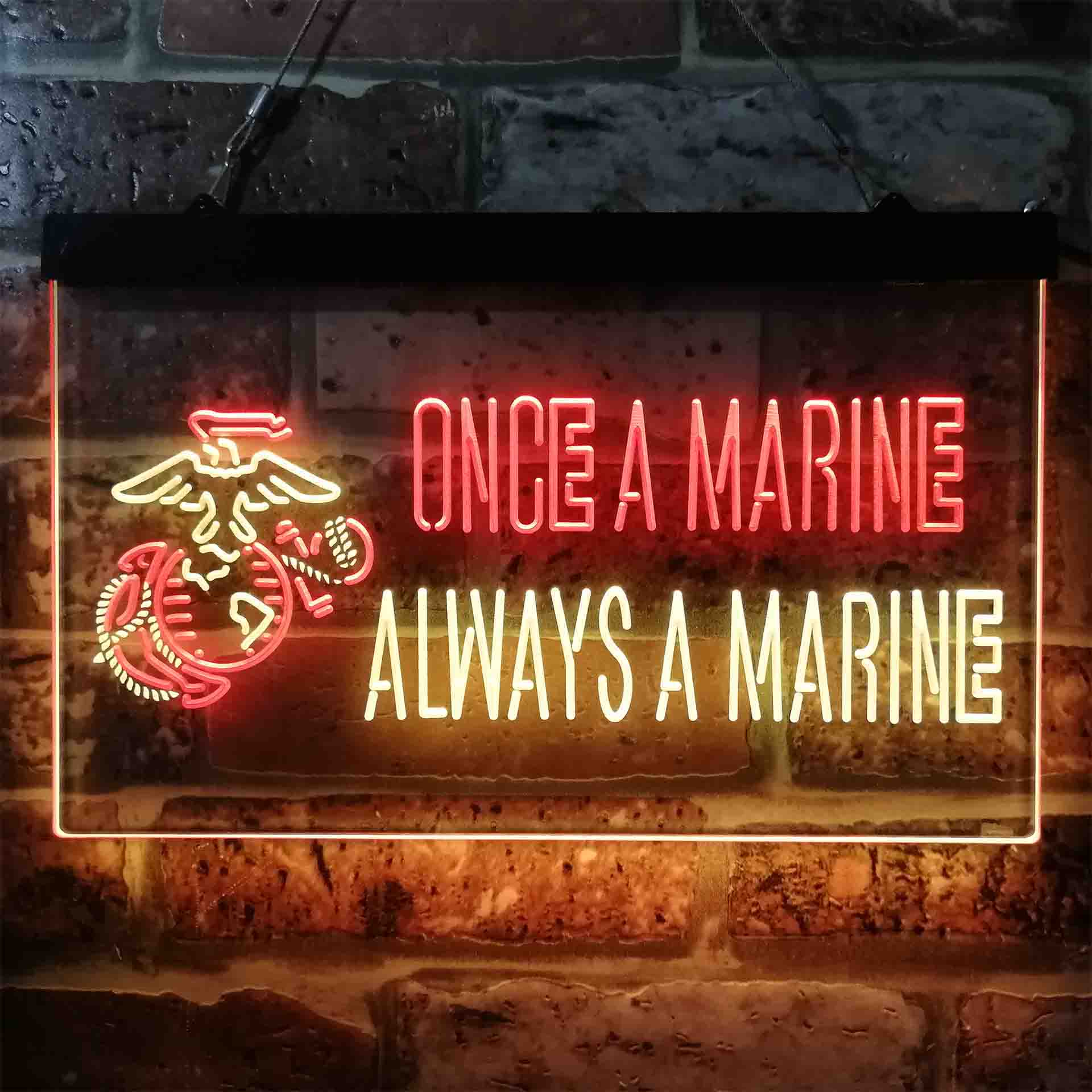 Once a Marine Always a Marine Neon-Like LED Sign - ProLedSign