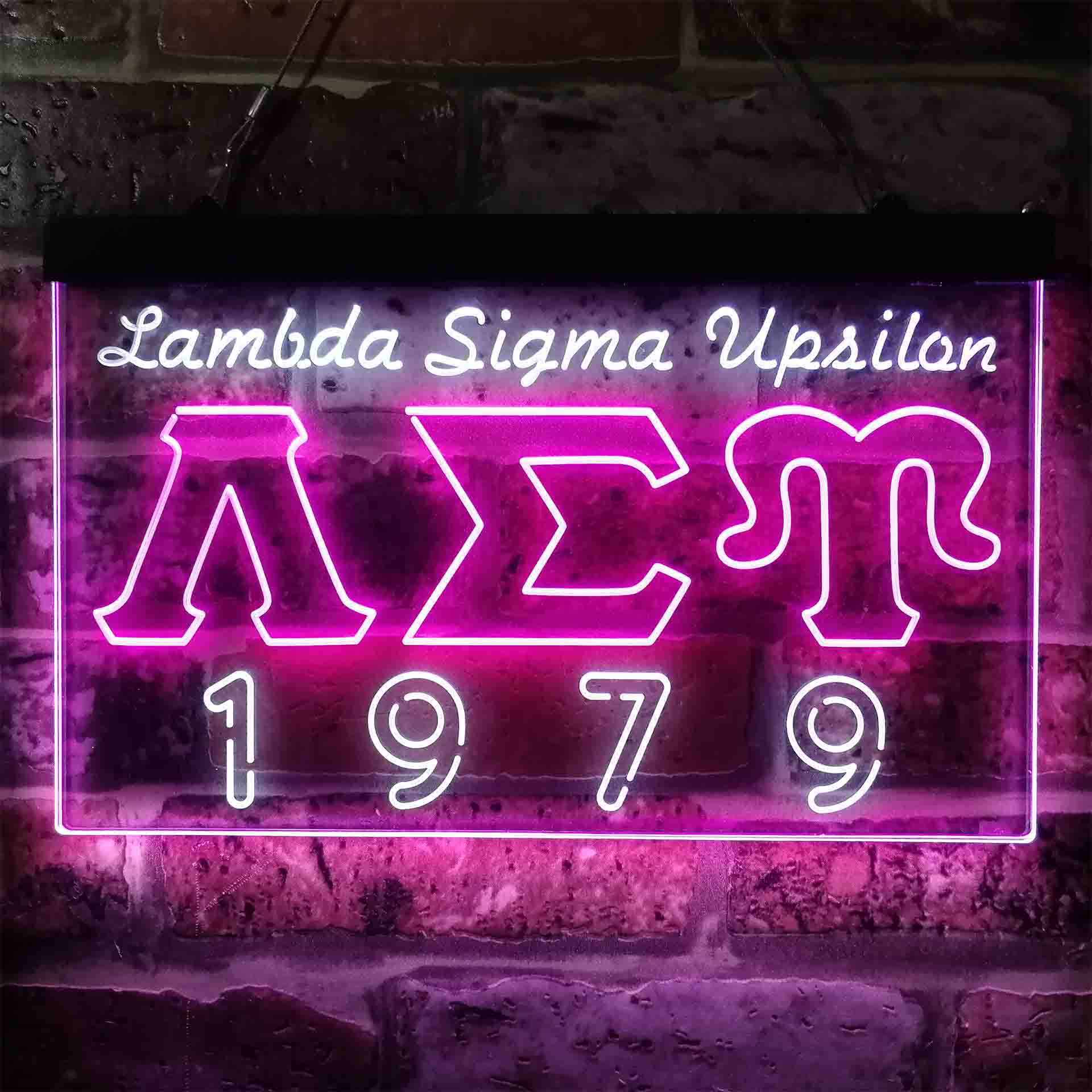 Lambda Sigma Upsilon Neon LED Sign