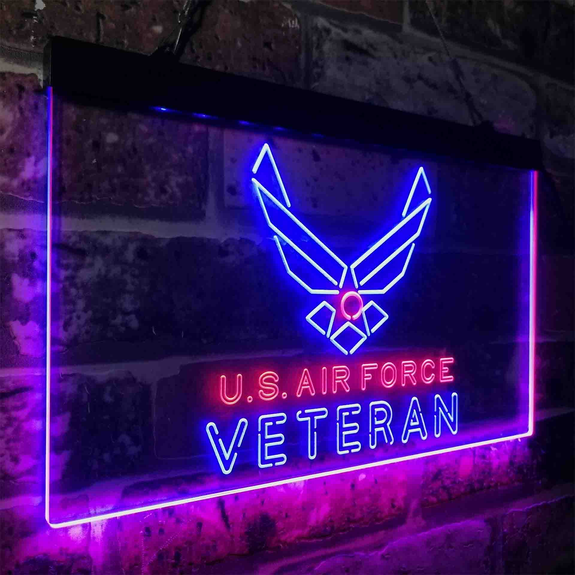 US Air Force Veteran Neon-Like LED Sign