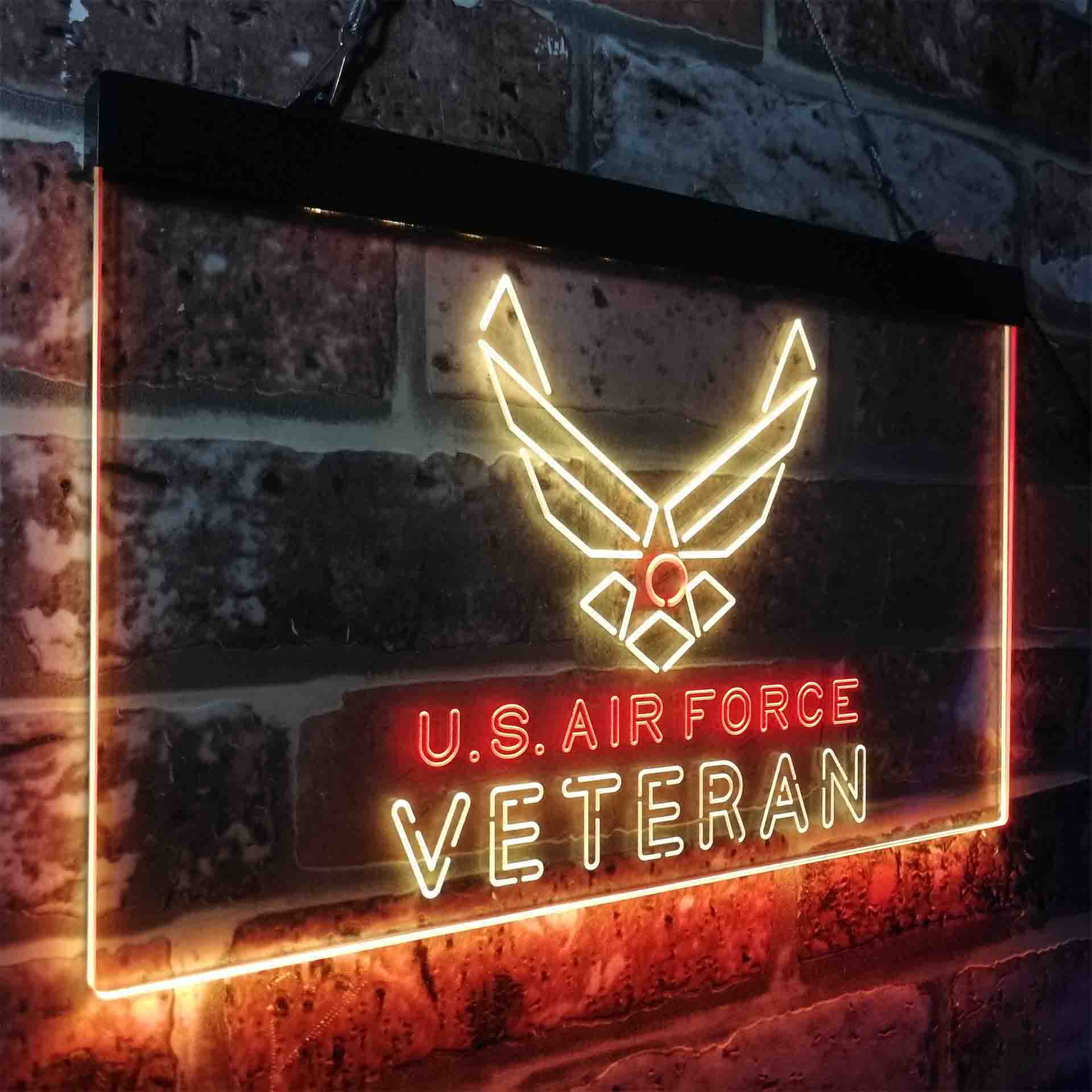 US Air Force Veteran Neon-Like LED Sign