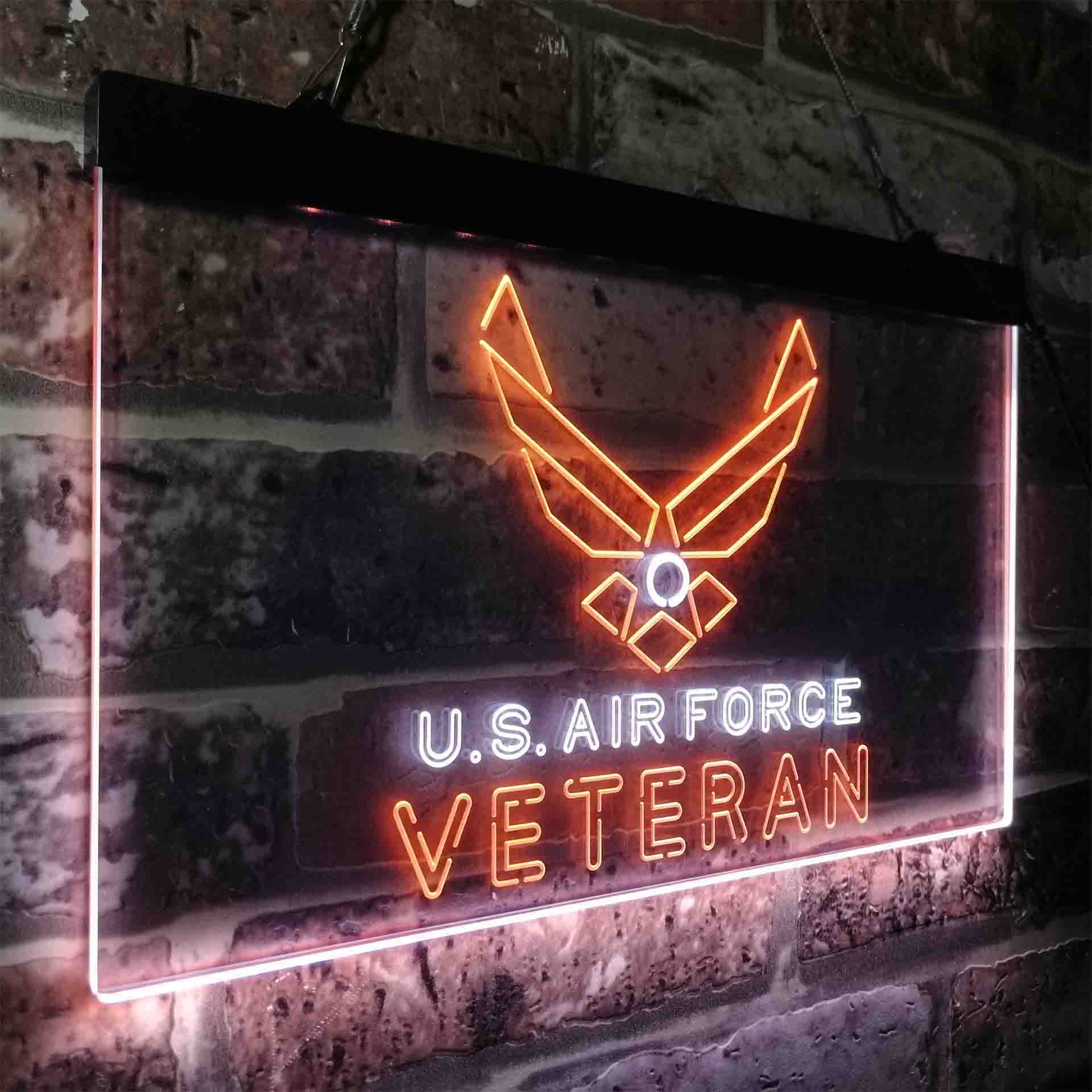 US Air Force Veteran Neon-Like LED Sign