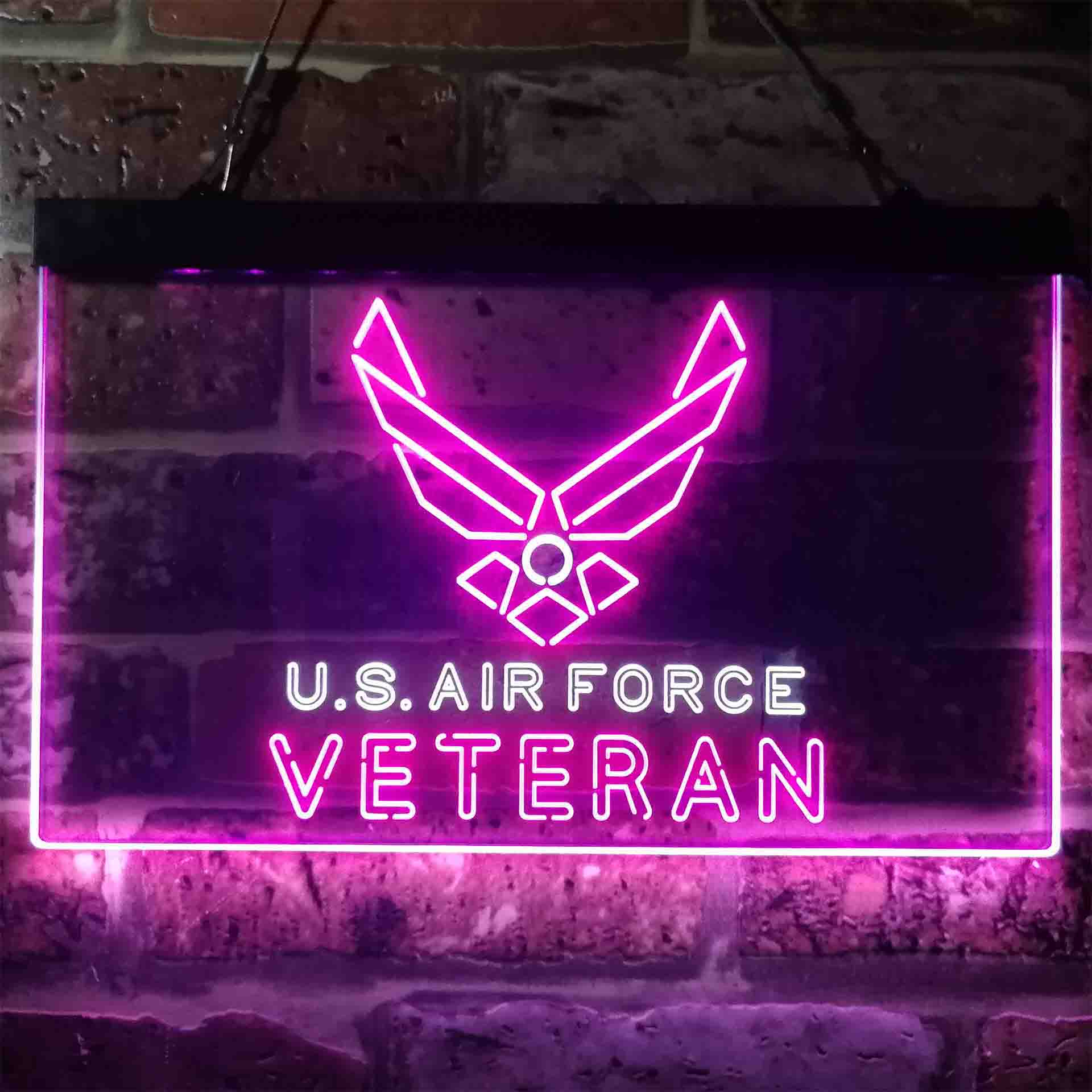 US Air Force Veteran Neon-Like LED Sign