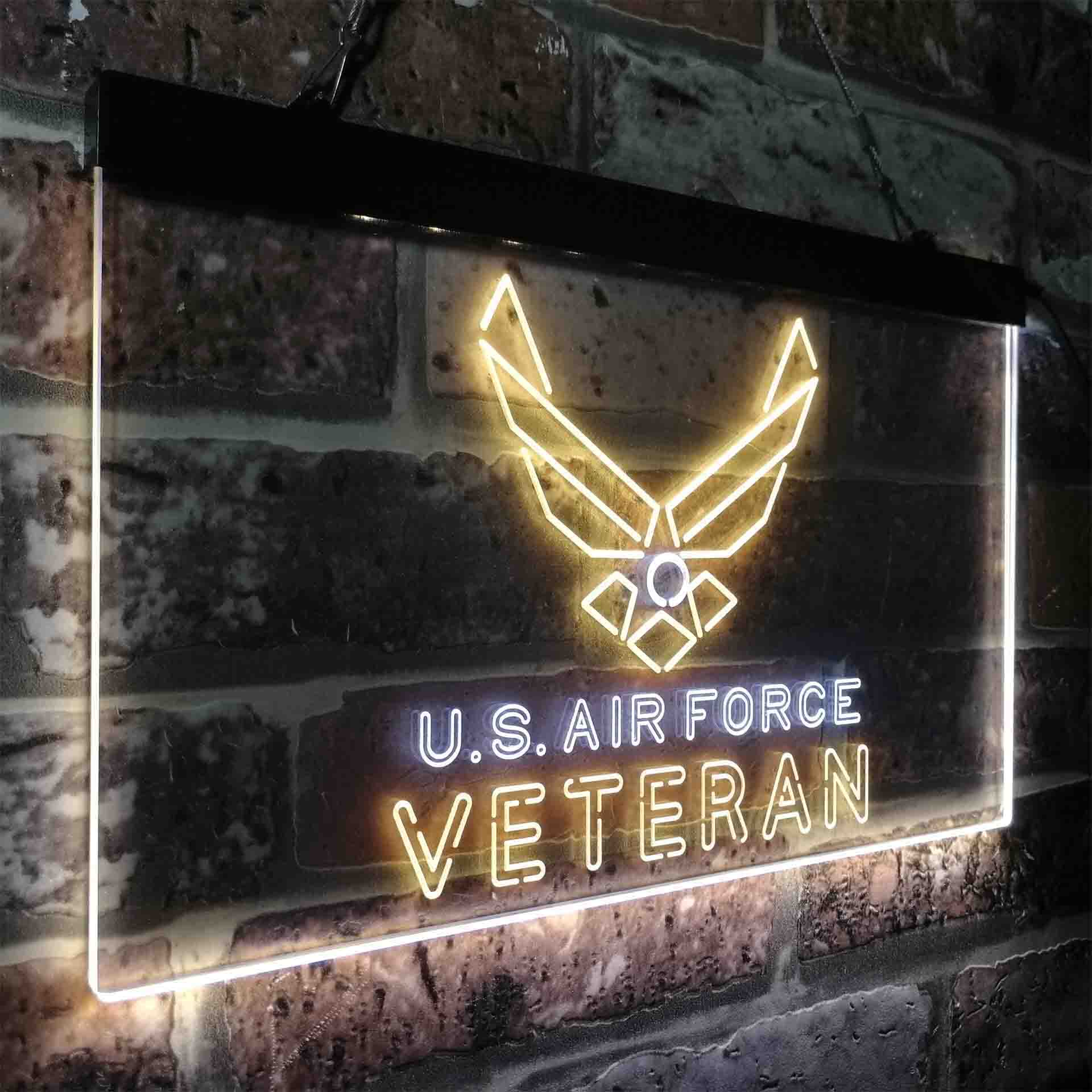 US Air Force Veteran Neon-Like LED Sign