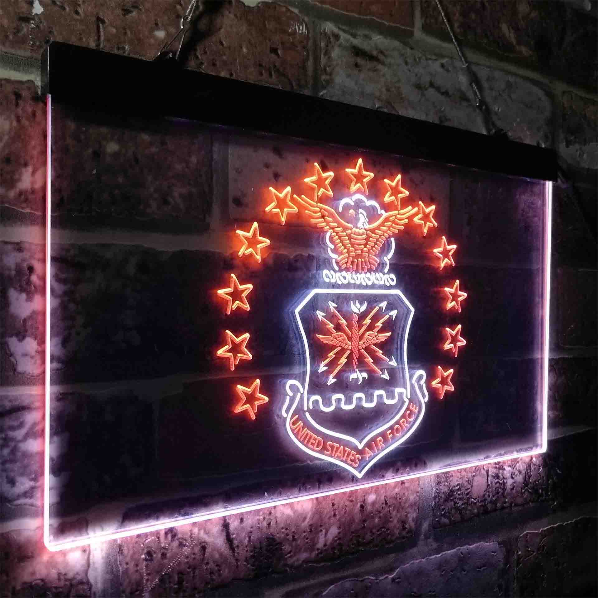 US Air Force Eagle Badge Neon-Like LED Sign