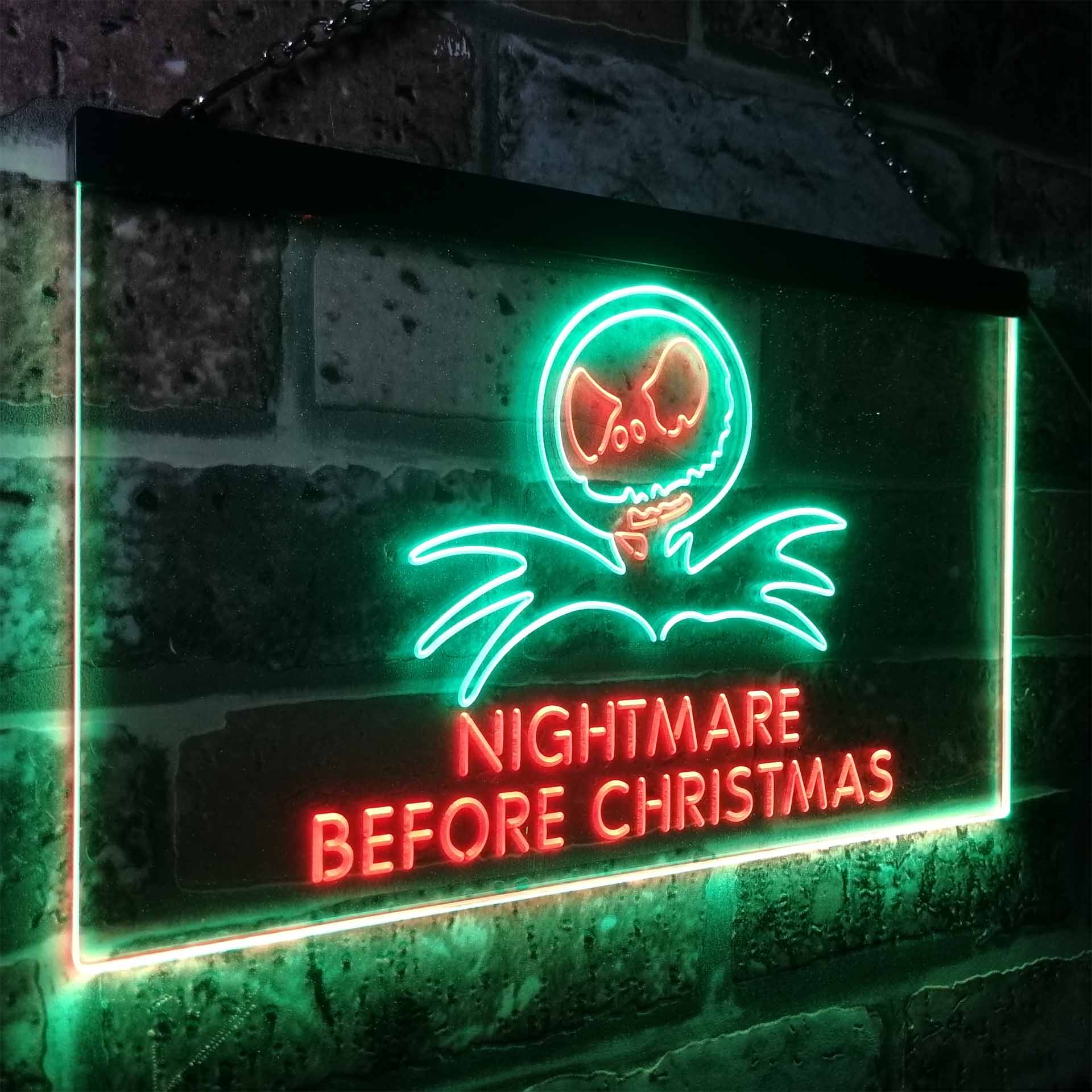 Nightmare Before Christmas Halloween Wall  Decor Neon LED Sign