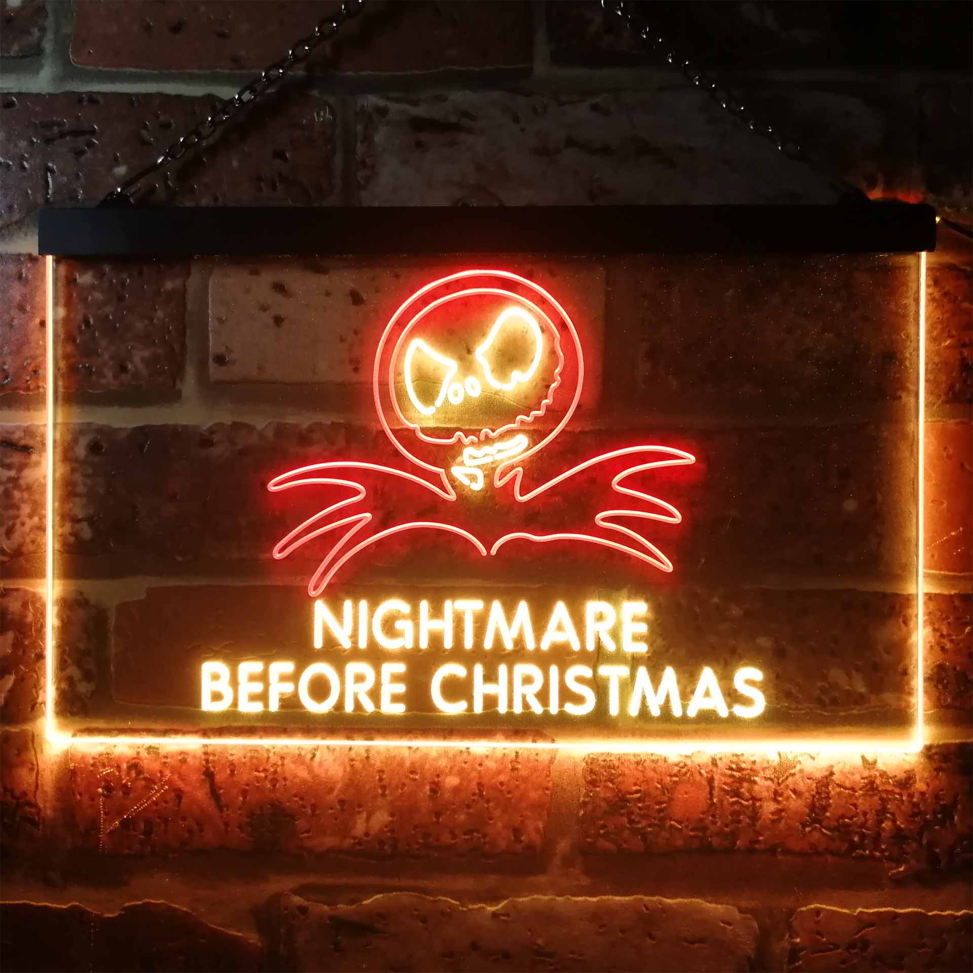 Nightmare Before Christmas Halloween Wall  Decor Neon LED Sign