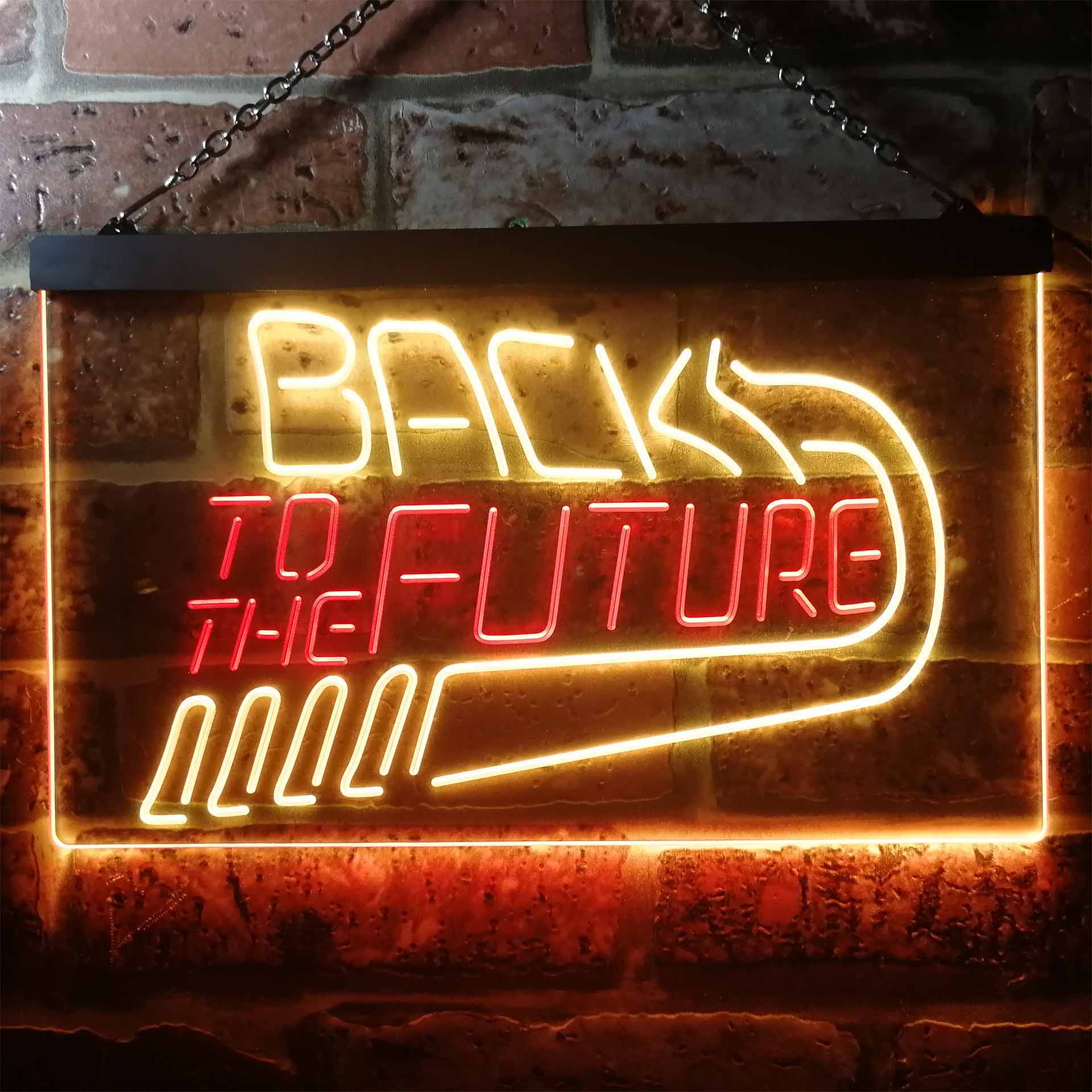 Back to the Future Movie Home Theater Dual Color LED Neon Sign ProLedSign