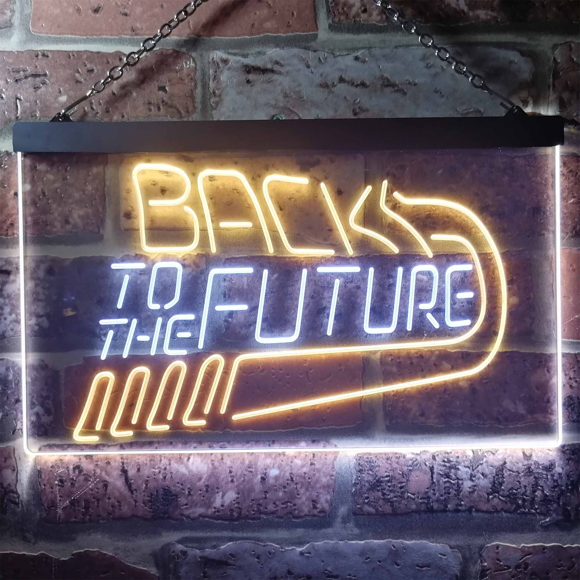 Back to the Future Movie Home Theater Dual Color LED Neon Sign ProLedSign