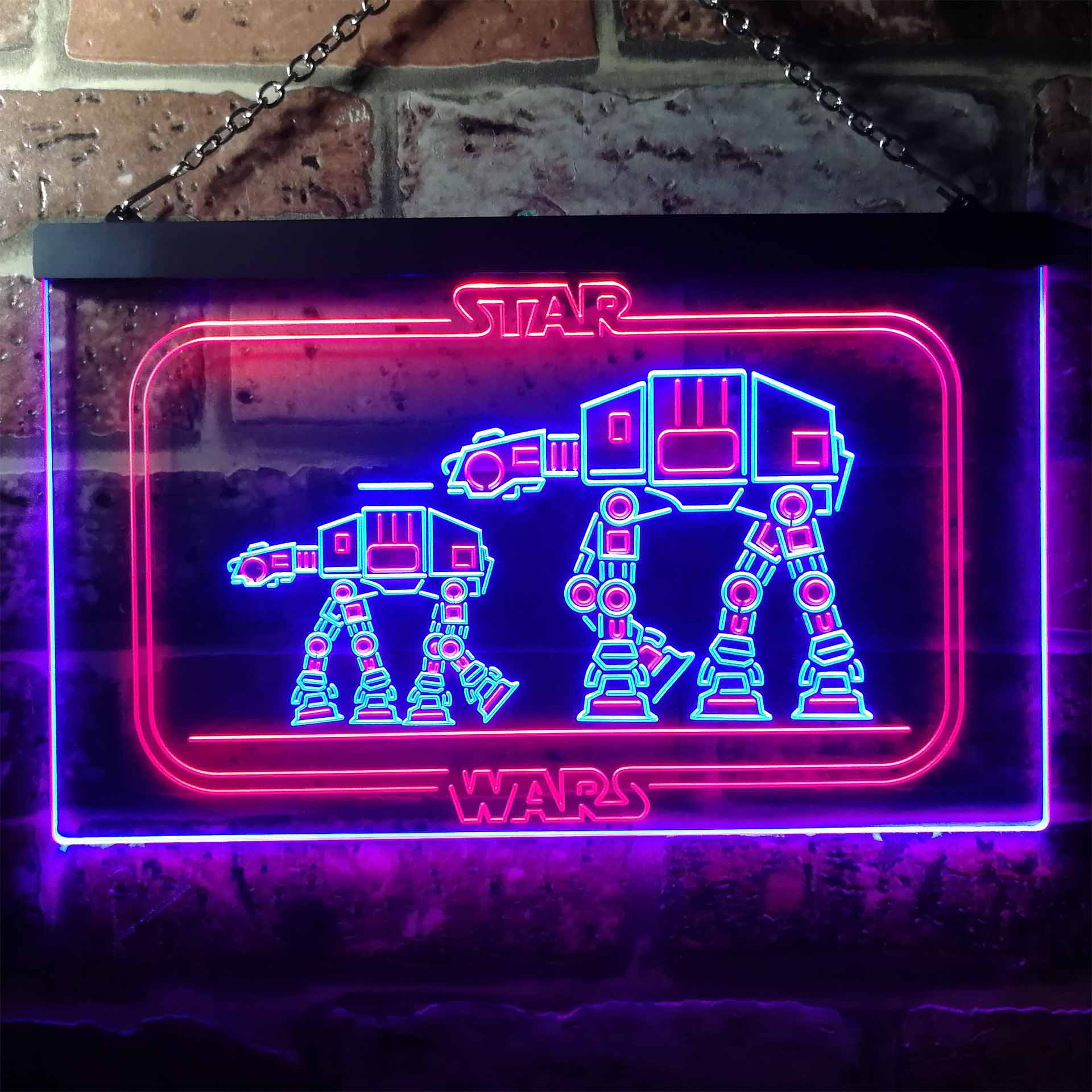 Star Wars ATAT Dual Color LED Neon Sign ProLedSign