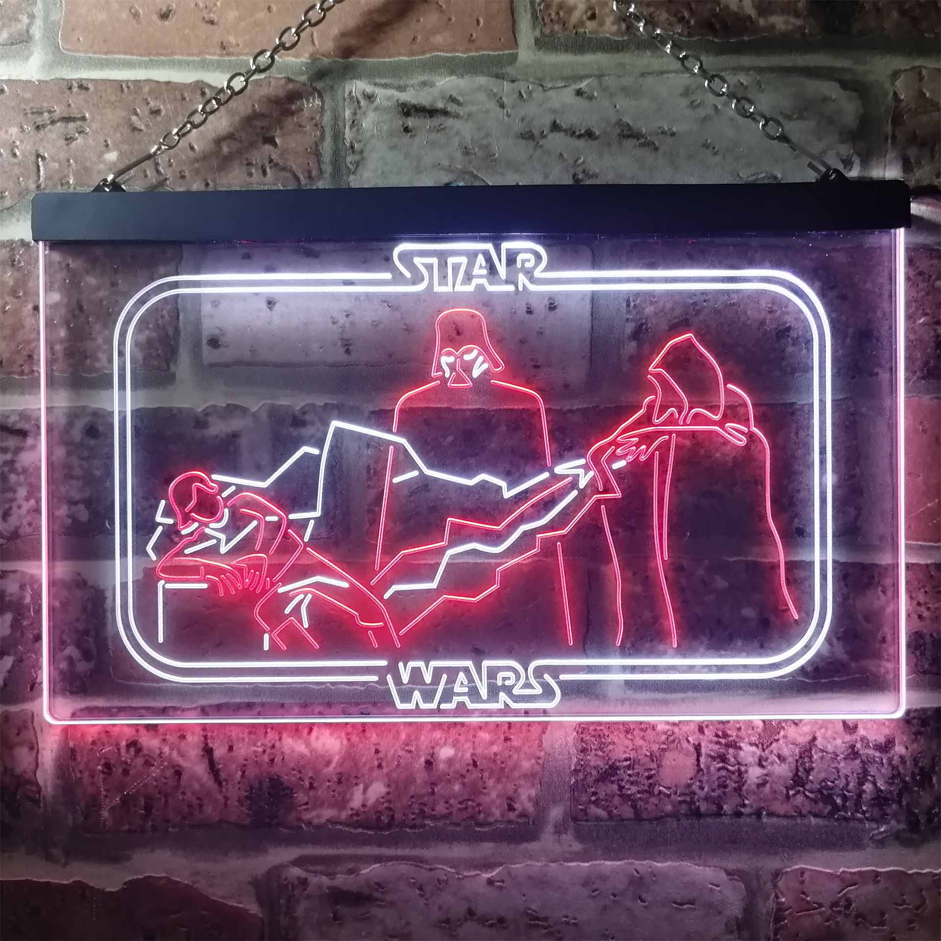 Star Wars Emperor Palpatine Lightning Dual Color LED Neon Sign ProLedSign