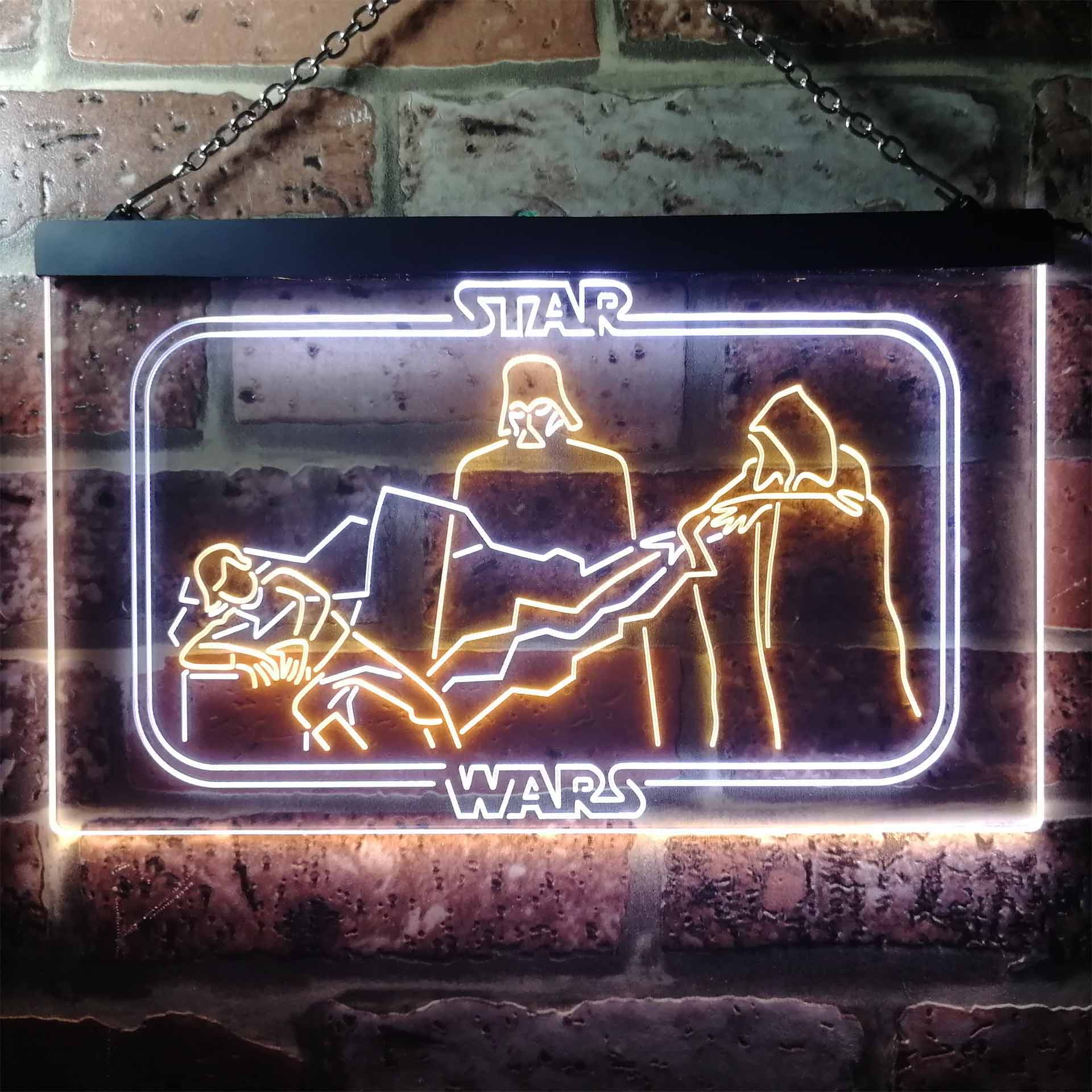 Star Wars Emperor Palpatine Lightning Dual Color LED Neon Sign ProLedSign