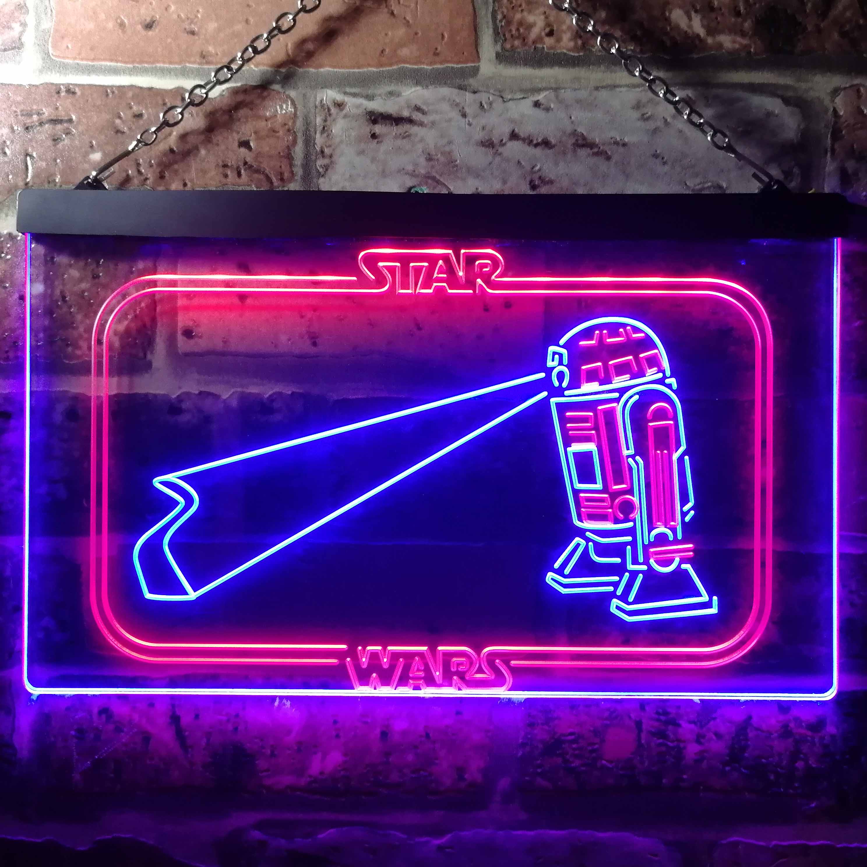 Star Wars R2D2 Dual Color LED Neon Sign ProLedSign