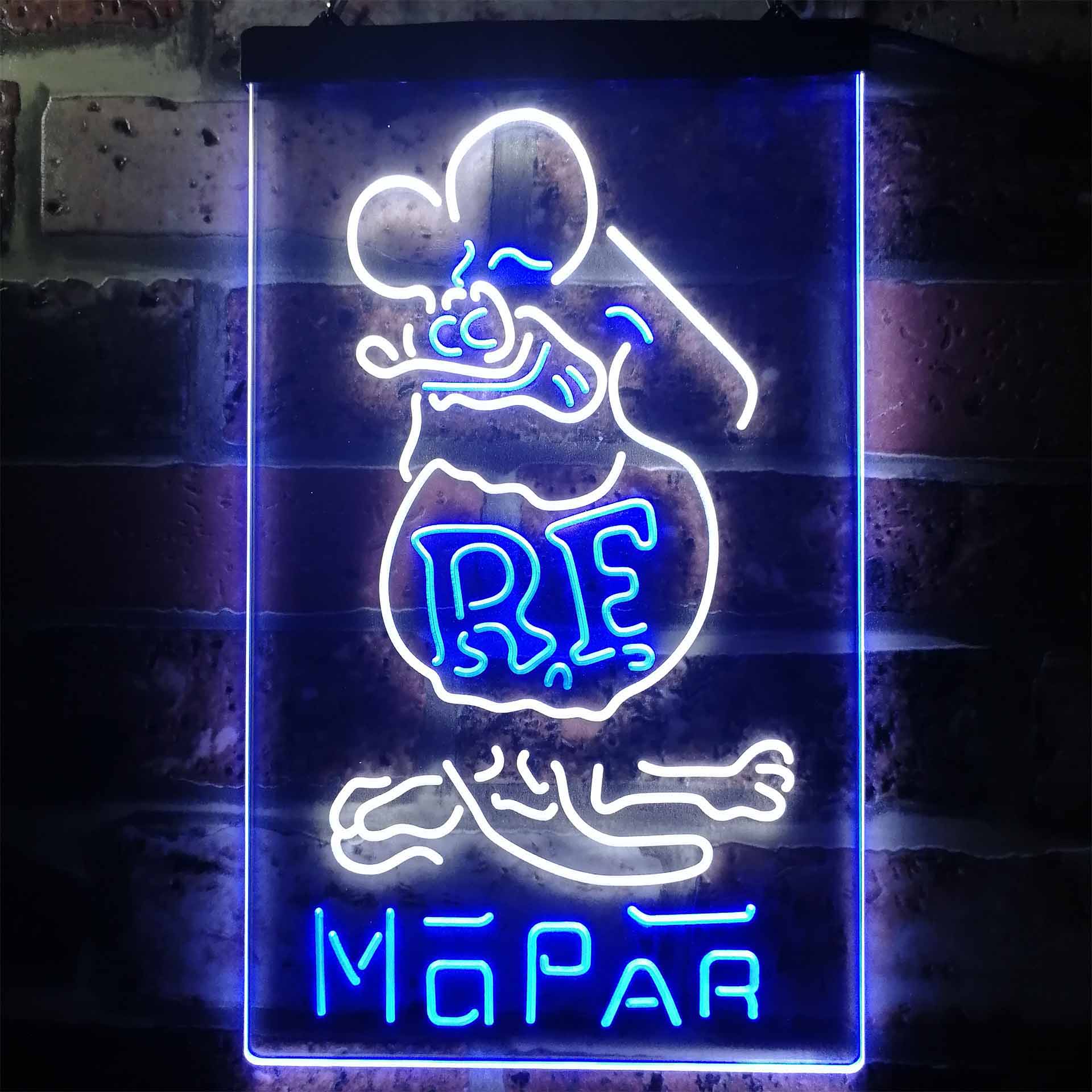 Rat Fink Retro RF Mopar Neon-Like LED Sign