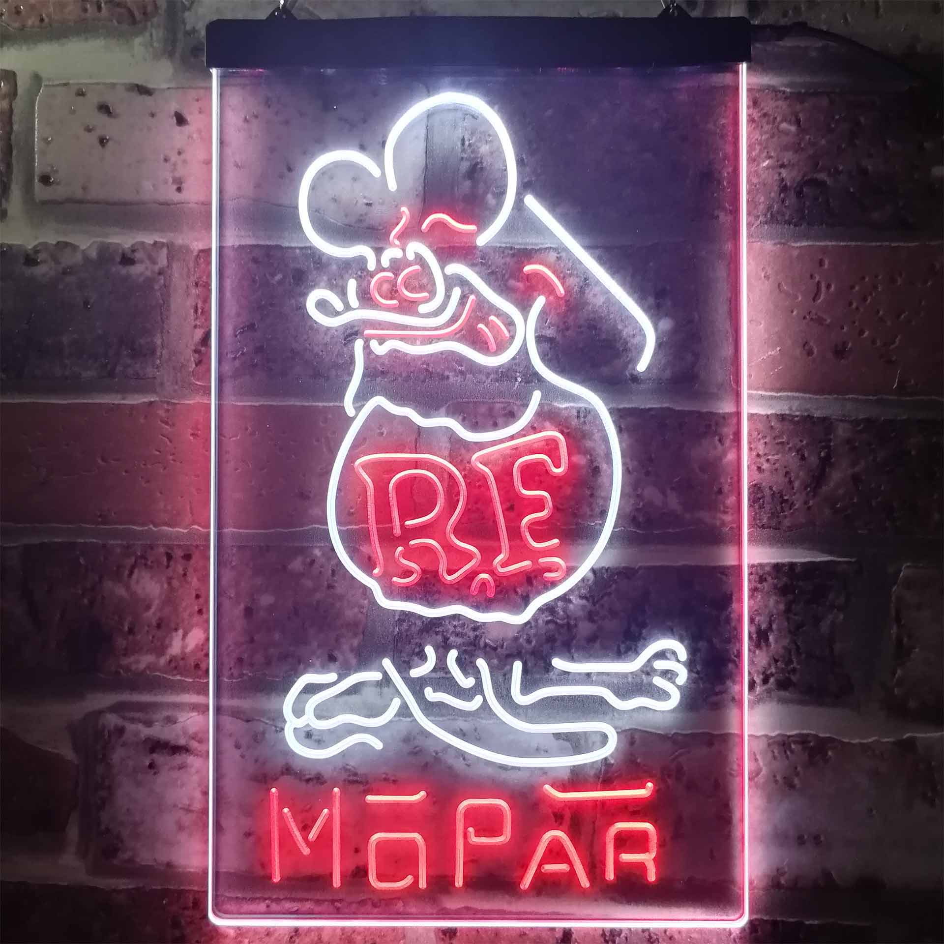 Rat Fink Retro RF Mopar Neon-Like LED Sign