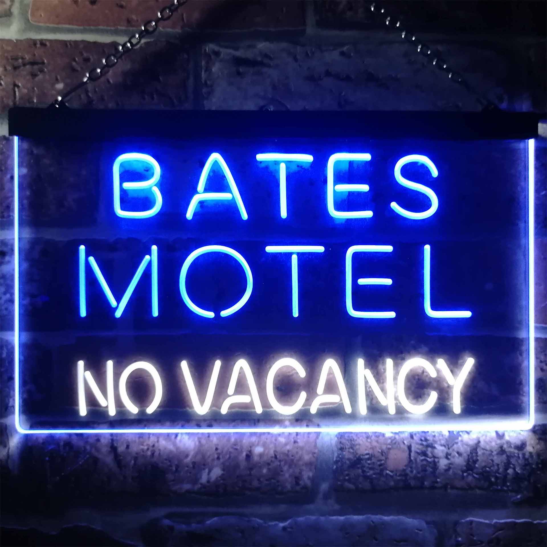 Bates Motel No Vacancy Dual Color LED Neon Sign ProLedSign