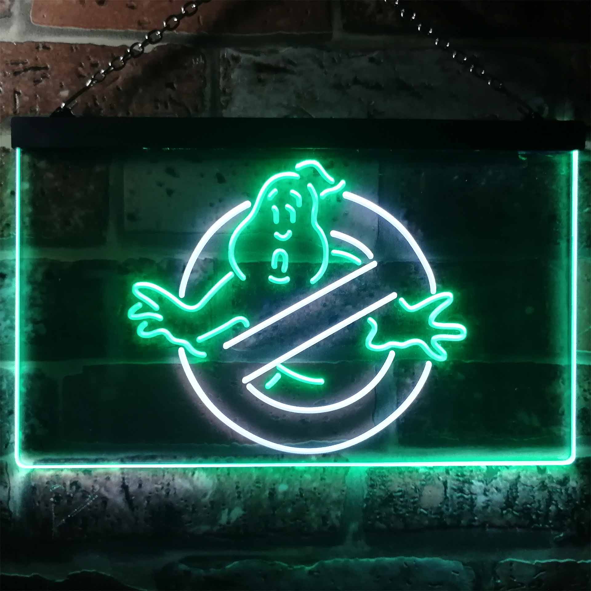 Ghostbusters No Ghosts Dual Color LED Neon Sign ProLedSign