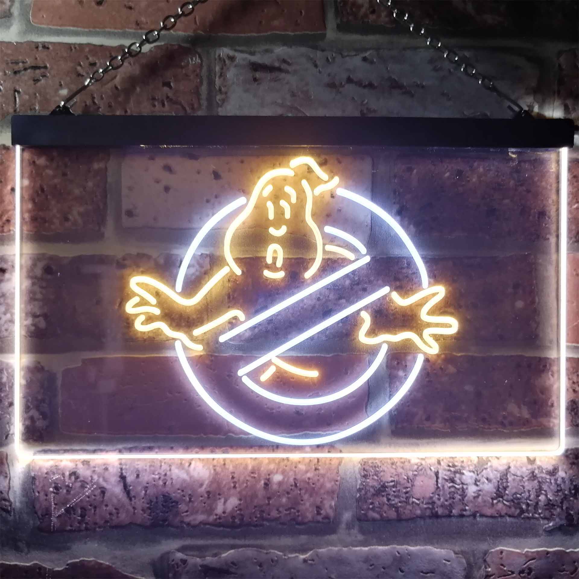 Ghostbusters No Ghosts Dual Color LED Neon Sign ProLedSign