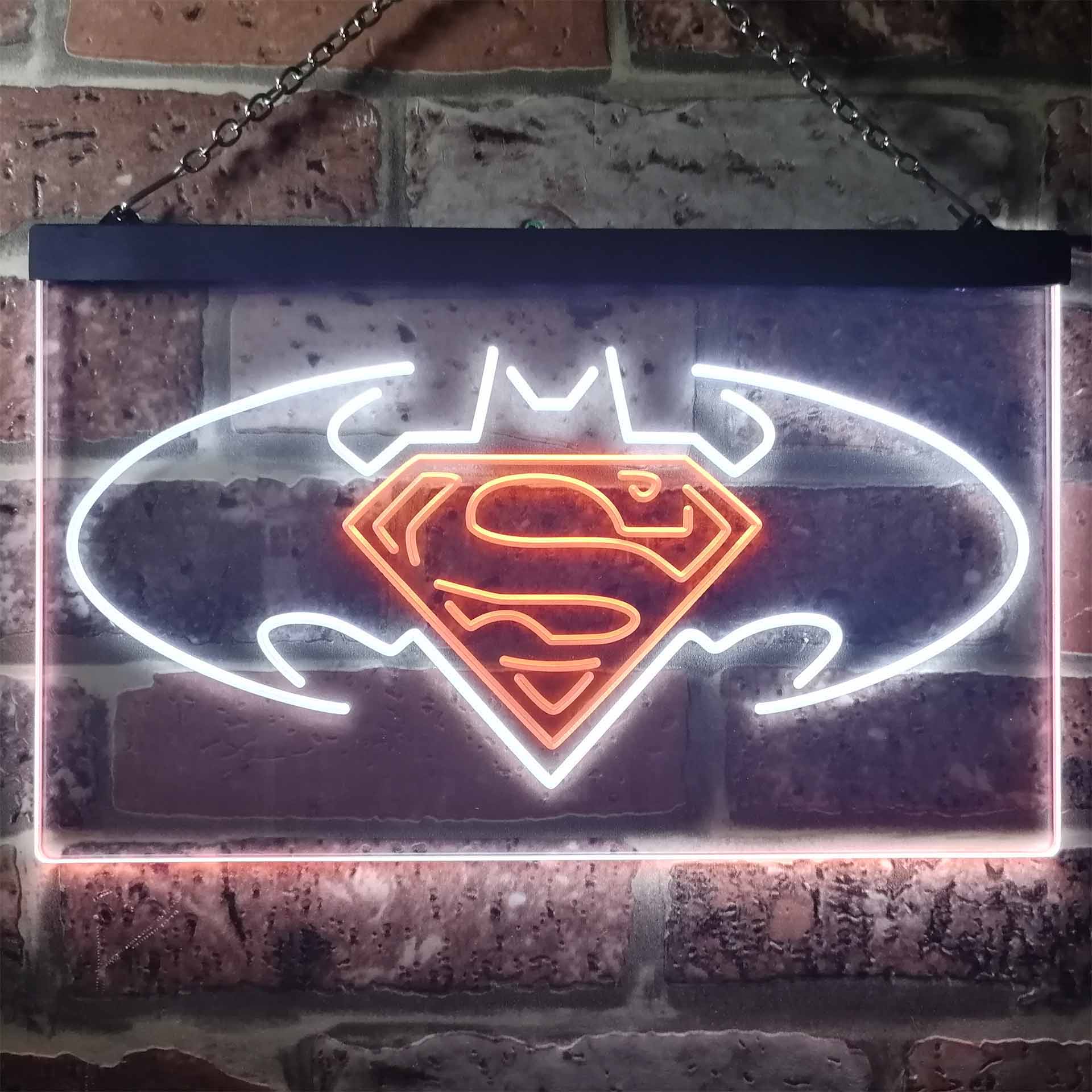 Batman vs Superman Hero LED Neon Sign
