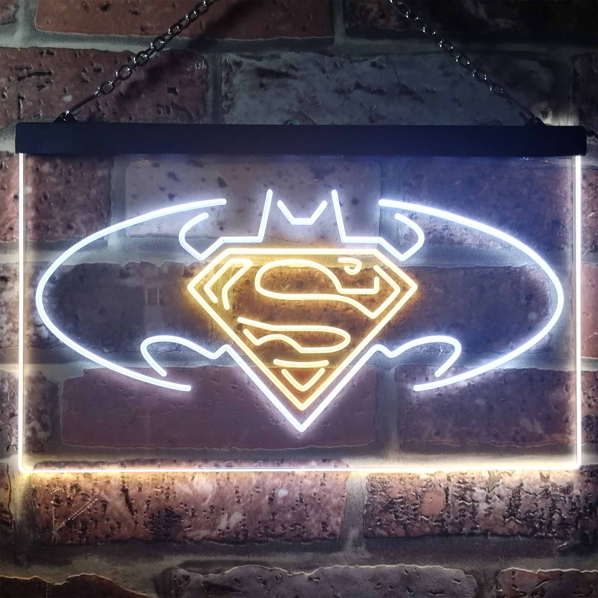 Batman vs Superman Hero LED Neon Sign