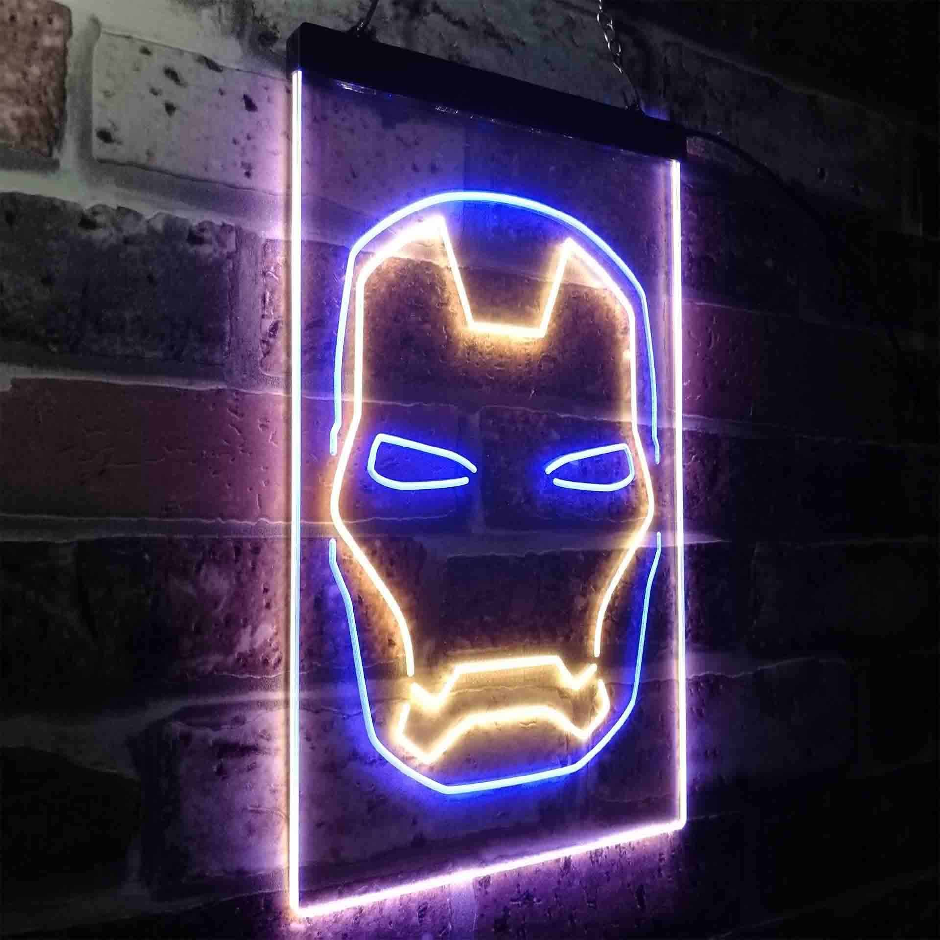 Iron Man Face Game Room Neon Light LED Sign
