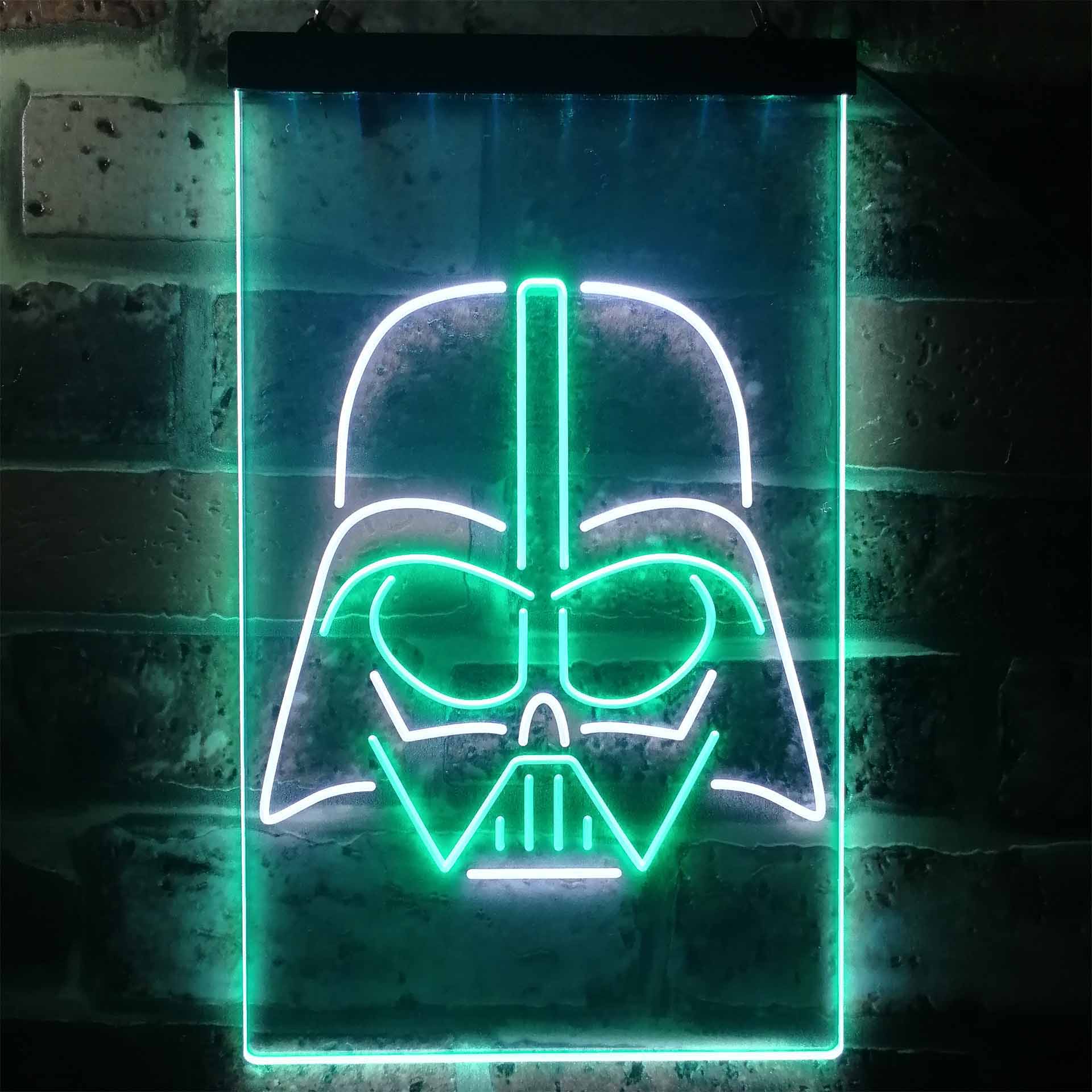 Star Wars Darth Vader Face 2 Dual Color LED Neon Sign ProLedSign
