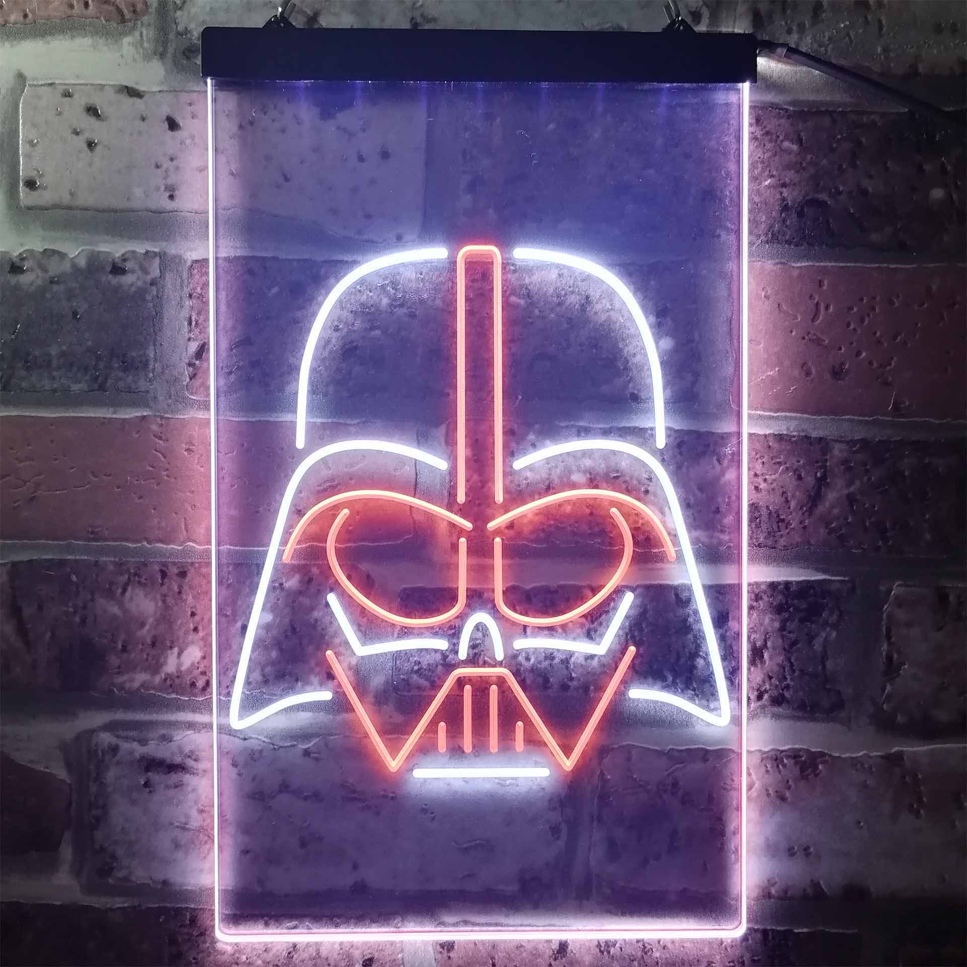 Star Wars Darth Vader Face 2 Dual Color LED Neon Sign ProLedSign