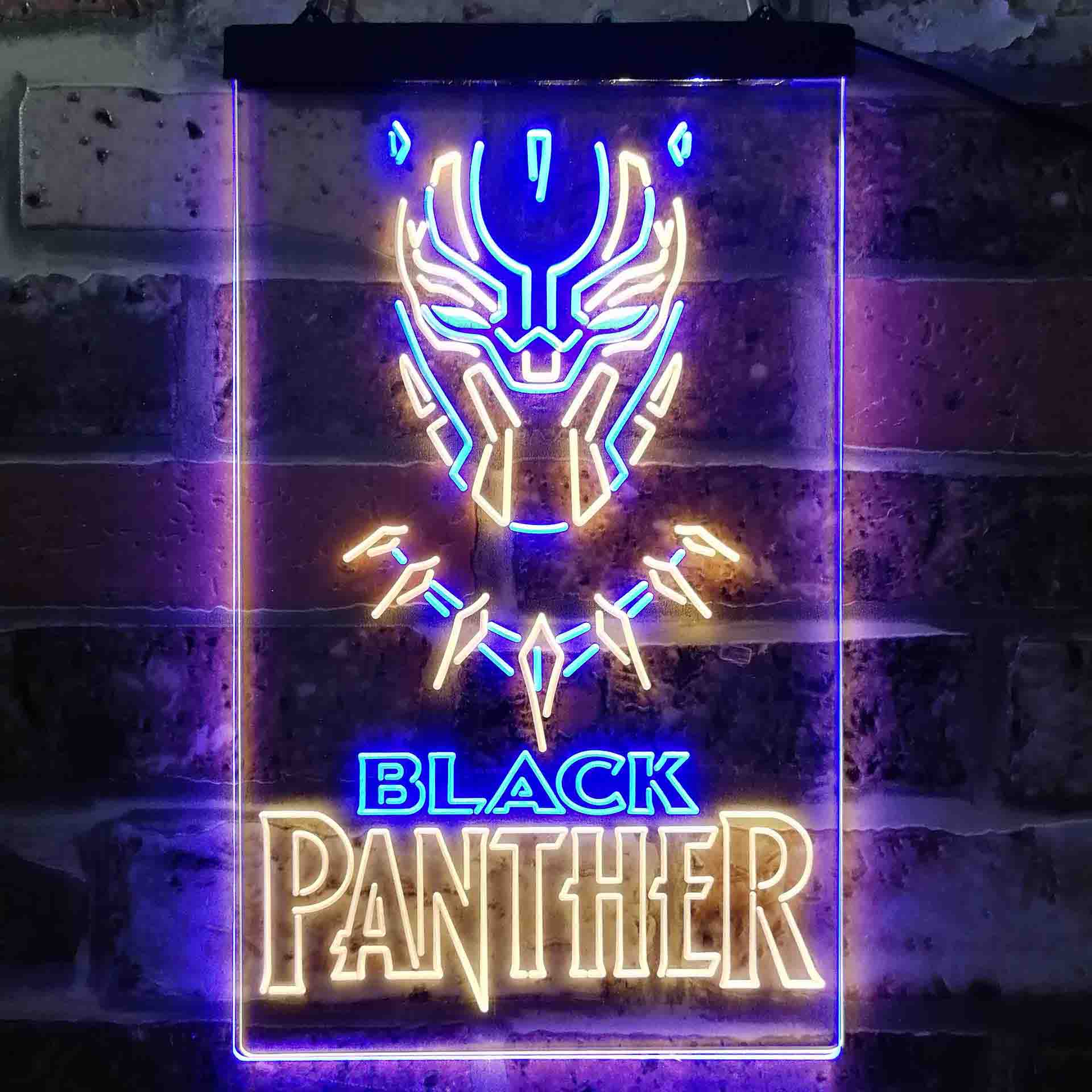 Black Panther Dual Color LED Neon Sign ProLedSign