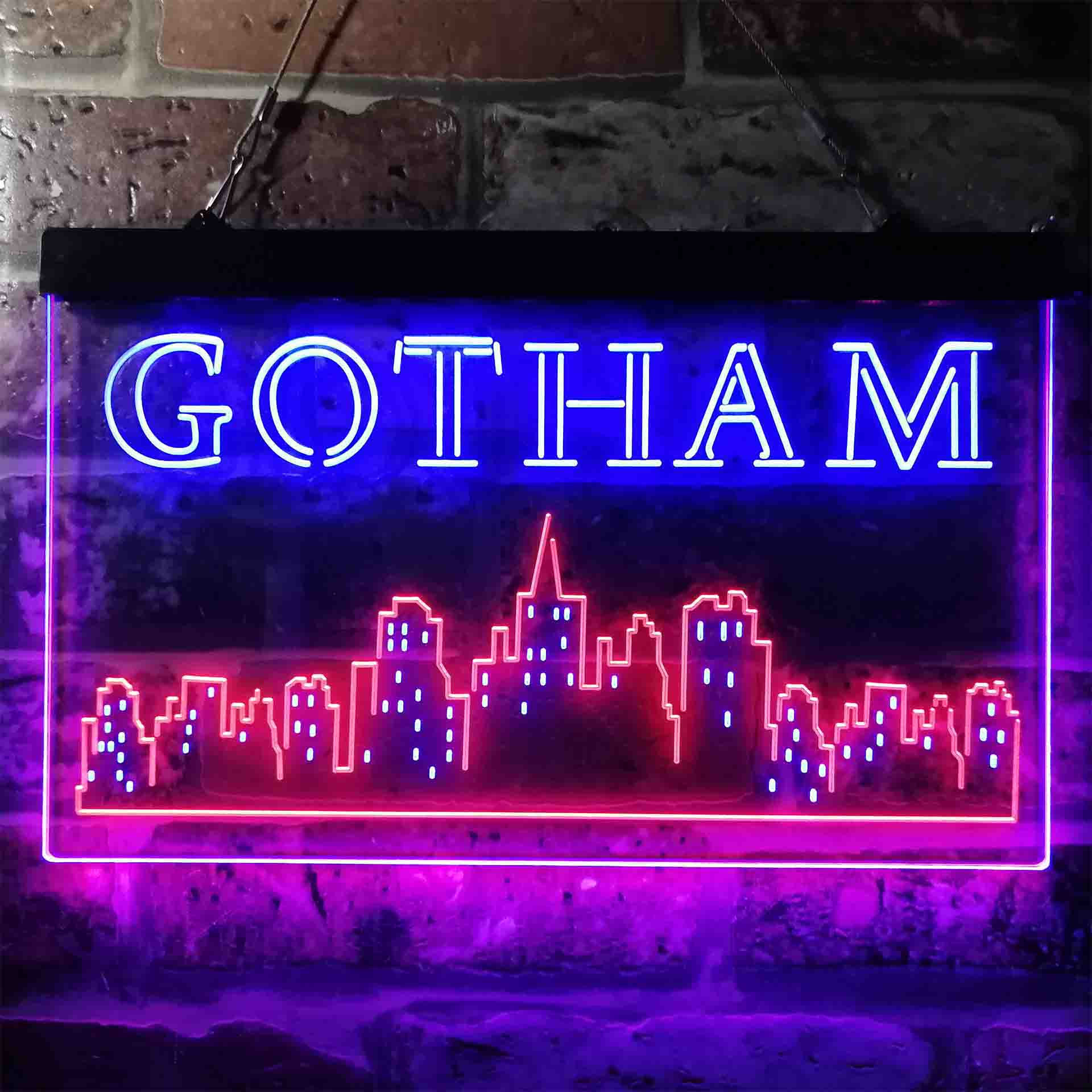 DC Gotham City Game Room Neon Light LED Sign