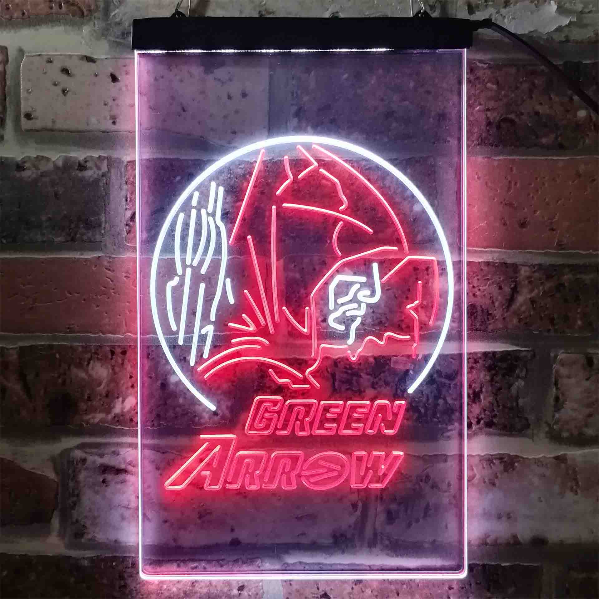 Green Arrow Oliver Queen Neon-Like LED Sign